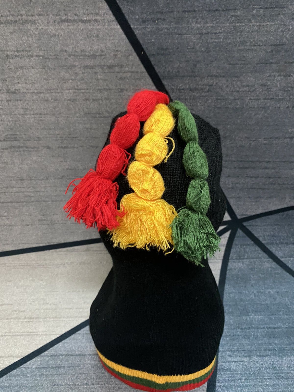 Japanese Brand Japanese Brand Masked Hat Bob Marley Colour Streetwear Hat Size ONE SIZE - 5 Thumbnail