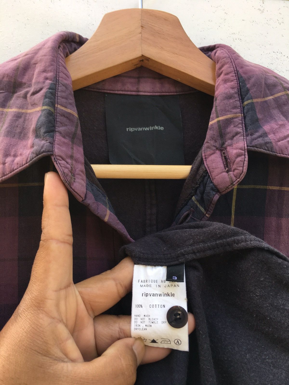 Japanese Brand Rare Rip Van Winkle Checkered Flannel Size US S / EU 44-46 / 1 - 8 Thumbnail
