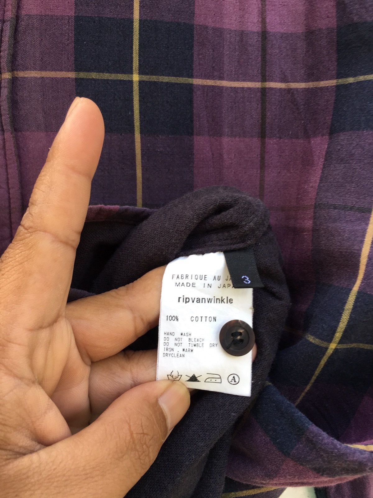 Japanese Brand Rare Rip Van Winkle Checkered Flannel Size US S / EU 44-46 / 1 - 11 Thumbnail