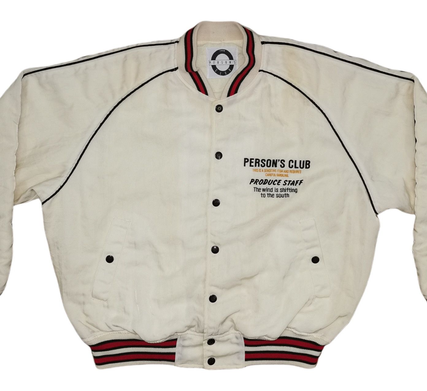 PERSON'S Persons Embroidered Big Logo Varsity Jacket Size US L / EU 52-54 / 3 - 5 Thumbnail