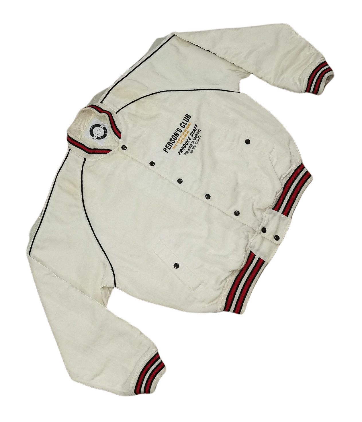 PERSON'S Persons Embroidered Big Logo Varsity Jacket Size US L / EU 52-54 / 3 - 3 Thumbnail