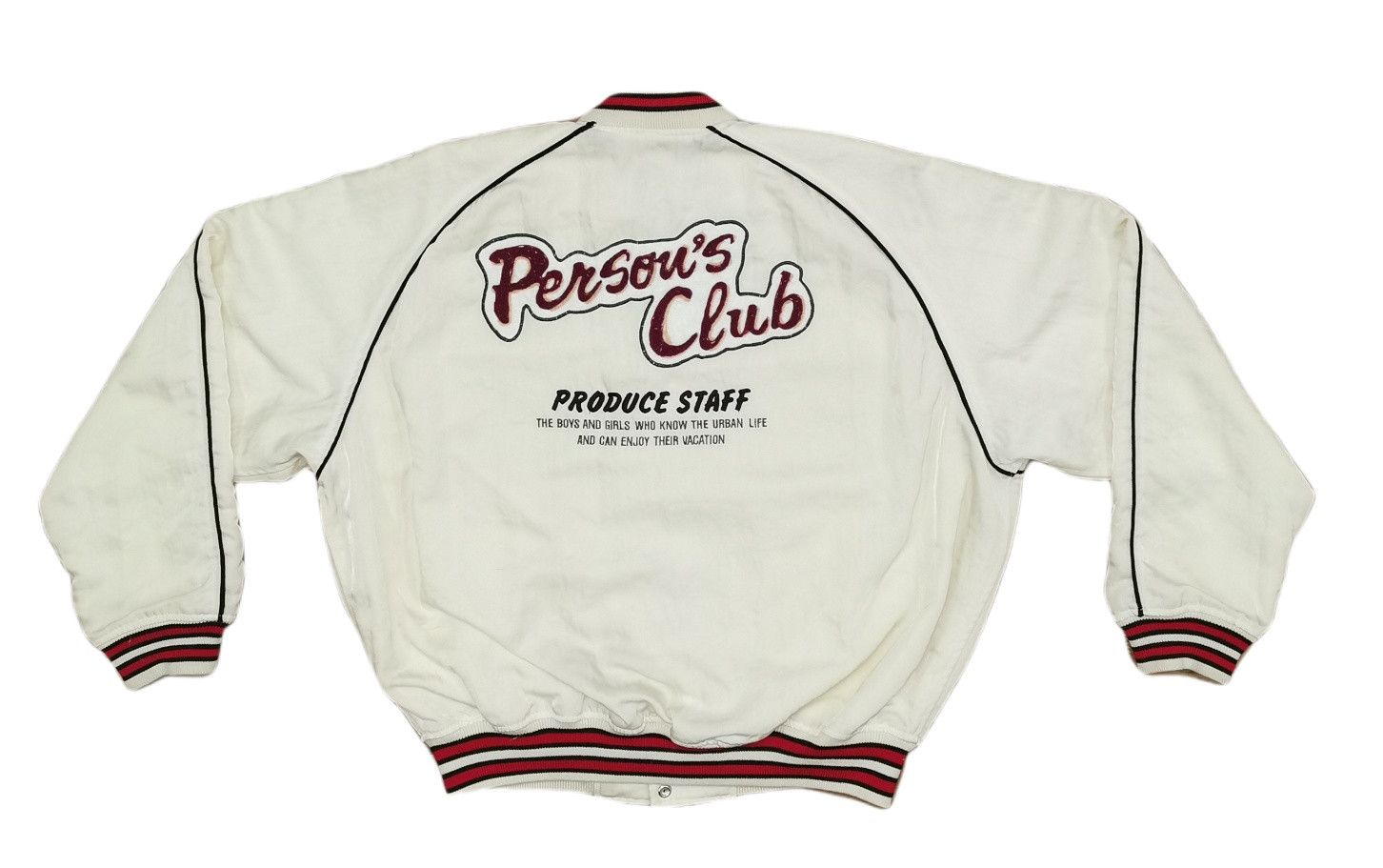 PERSON'S Persons Embroidered Big Logo Varsity Jacket Size US L / EU 52-54 / 3 - 1 Thumbnail