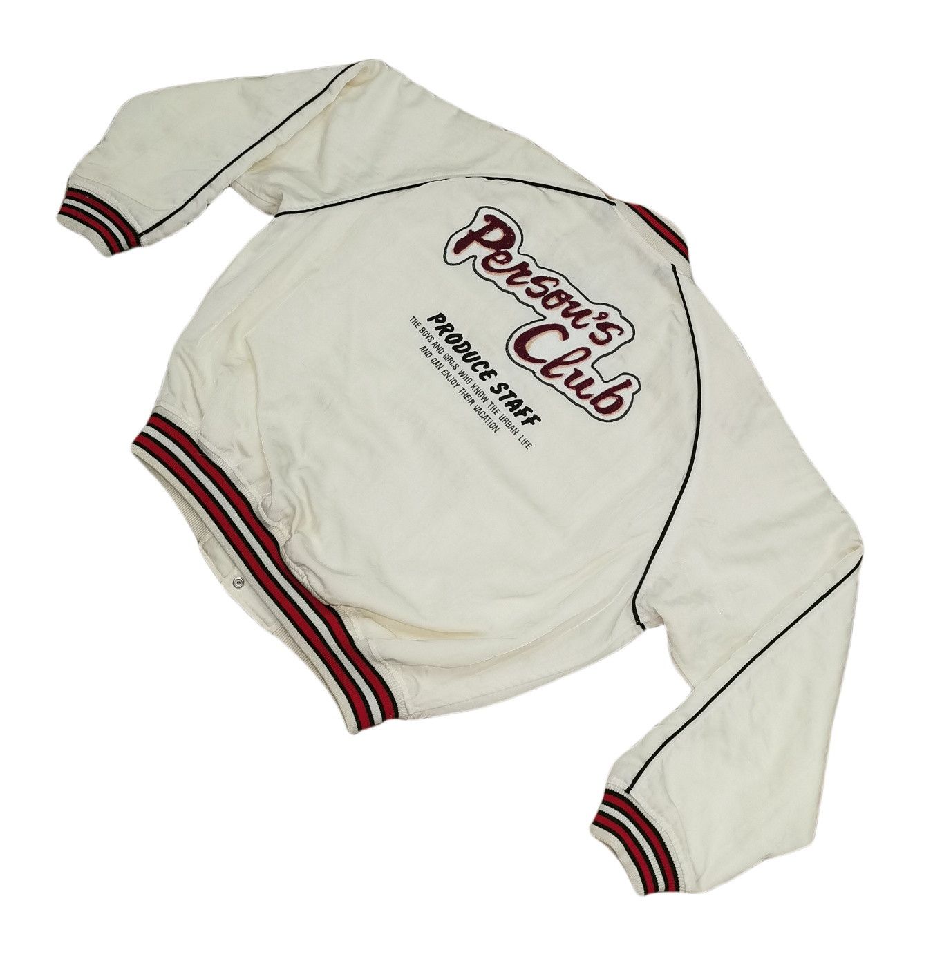 PERSON'S Persons Embroidered Big Logo Varsity Jacket Size US L / EU 52-54 / 3 - 7 Thumbnail