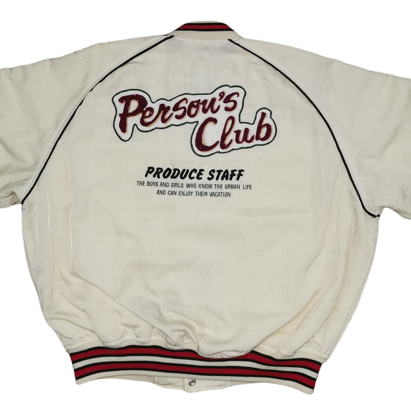 PERSON'S Persons Embroidered Big Logo Varsity Jacket Size US L / EU 52-54 / 3 - 8 Thumbnail