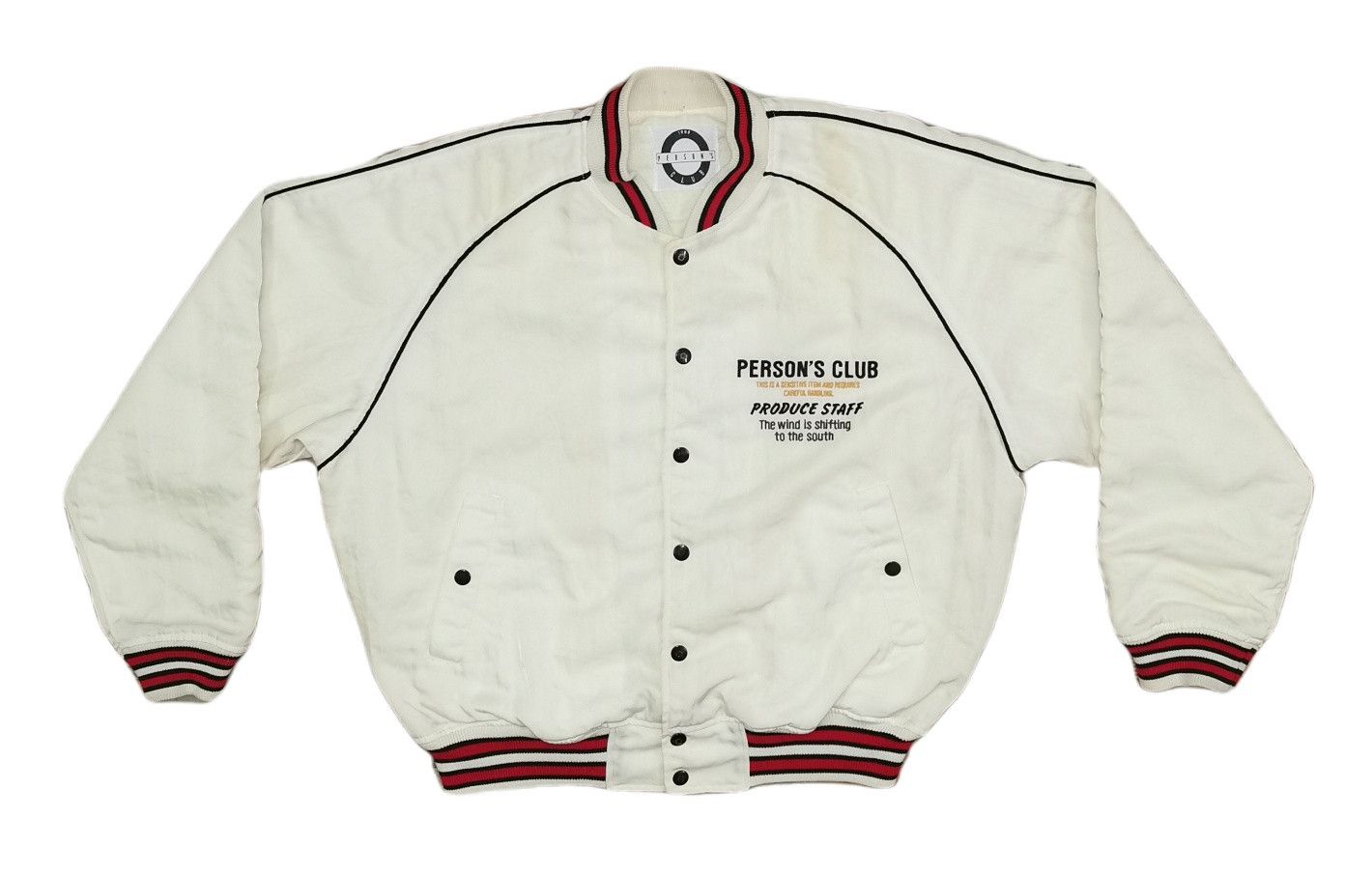 PERSON'S Persons Embroidered Big Logo Varsity Jacket Size US L / EU 52-54 / 3 - 2 Thumbnail