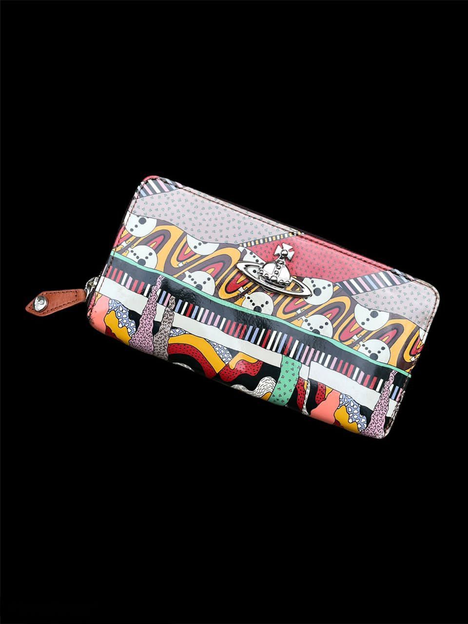 Designer Vivienne Westwood Fullprint Round Zipper Wallet Size ONE SIZE - 3 Thumbnail