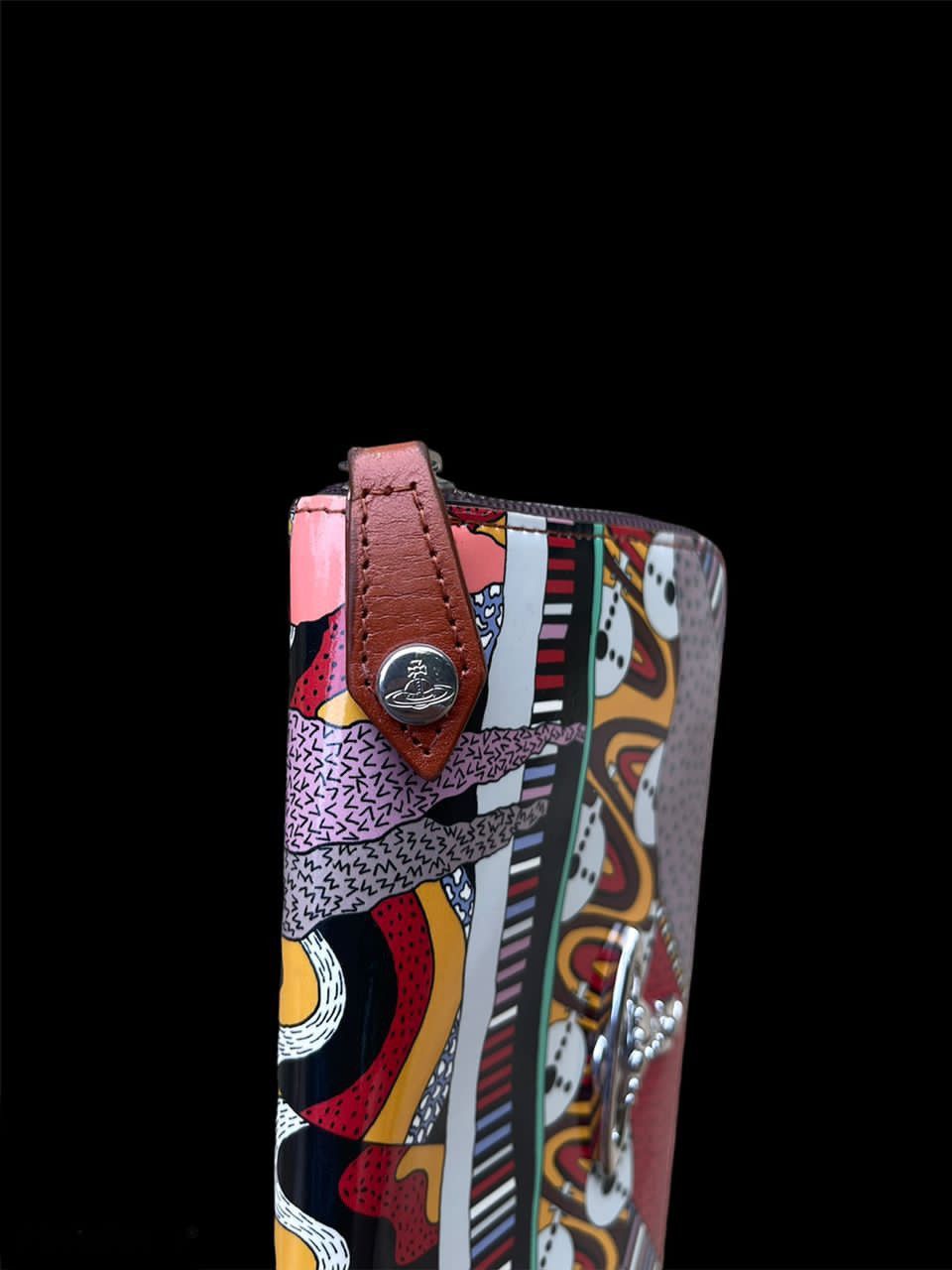 Designer Vivienne Westwood Fullprint Round Zipper Wallet Size ONE SIZE - 10 Thumbnail
