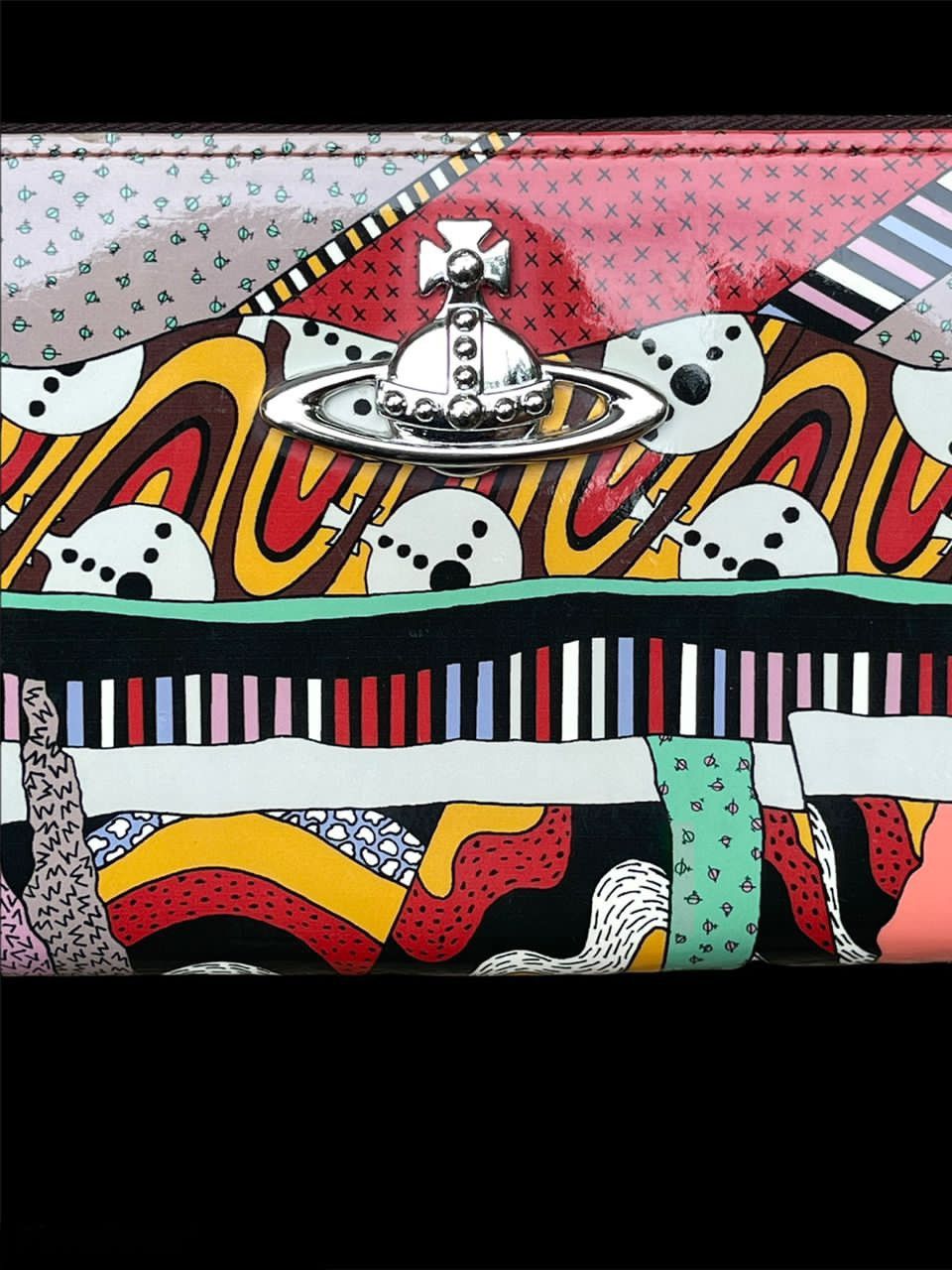Designer Vivienne Westwood Fullprint Round Zipper Wallet Size ONE SIZE - 8 Thumbnail