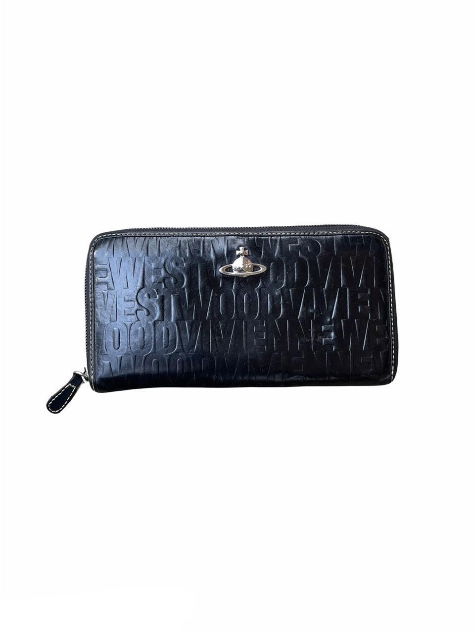 Designer × Vintage × Vivienne Westwood Vivienne Westwood Fullprint Spellout Round Zipper Wallet Size ONE SIZE - 4 Thumbnail