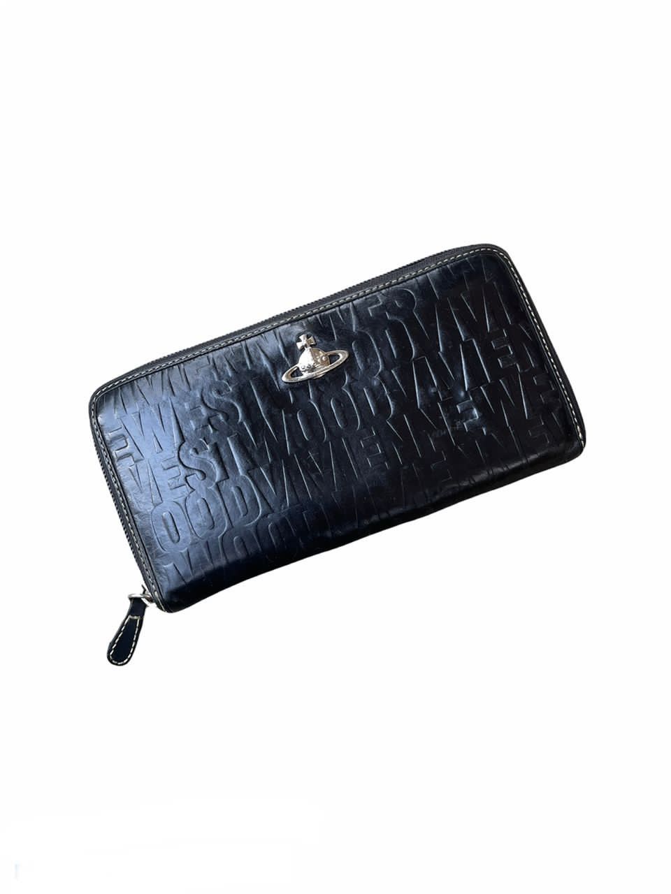 Designer × Vintage × Vivienne Westwood Vivienne Westwood Fullprint Spellout Round Zipper Wallet Size ONE SIZE - 6 Thumbnail