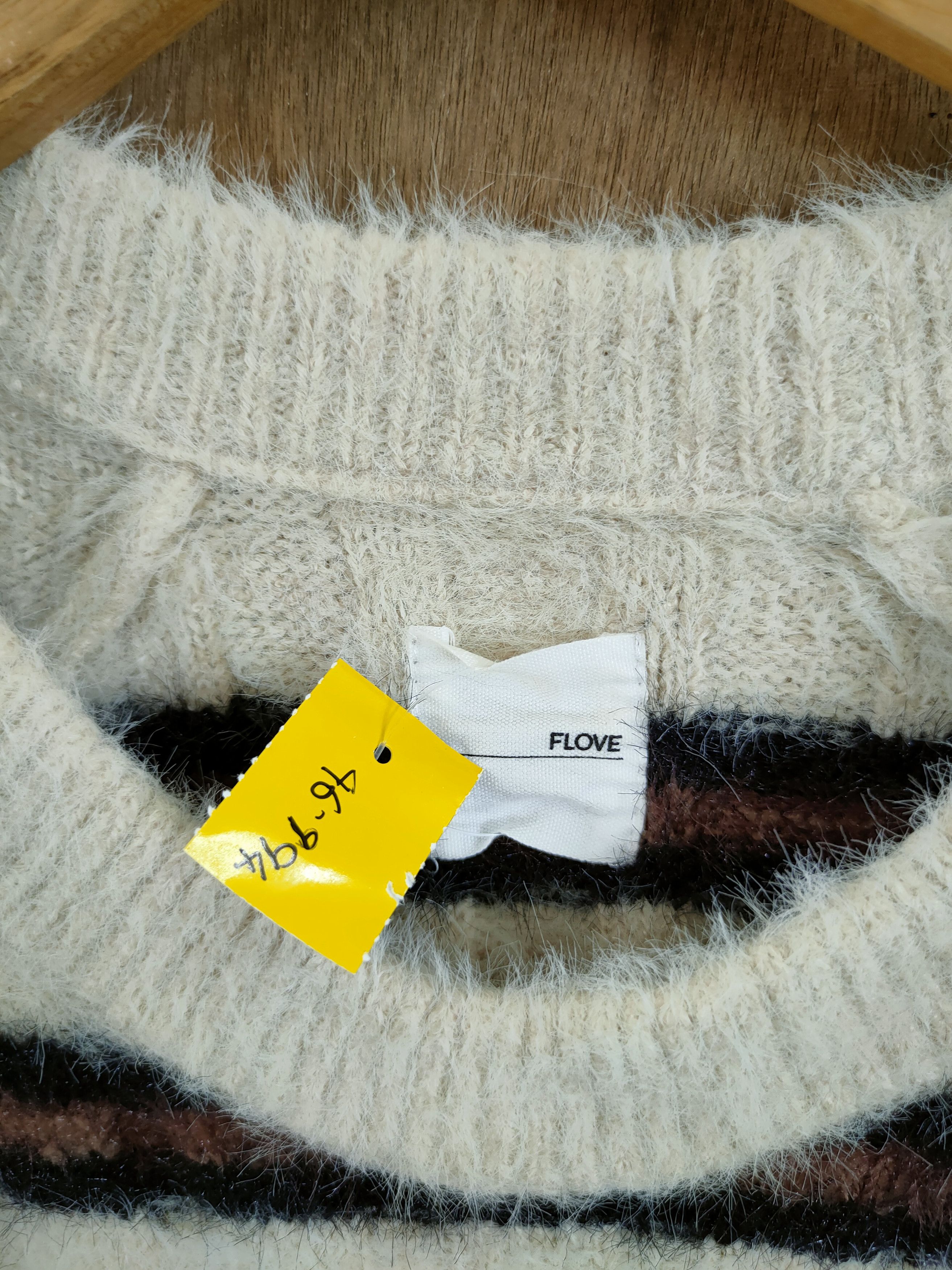 Homespun Knitwear D Flove stripe mohair fur cobain shaggy knitwear #46-994 Size US S / EU 44-46 / 1 - 4 Thumbnail