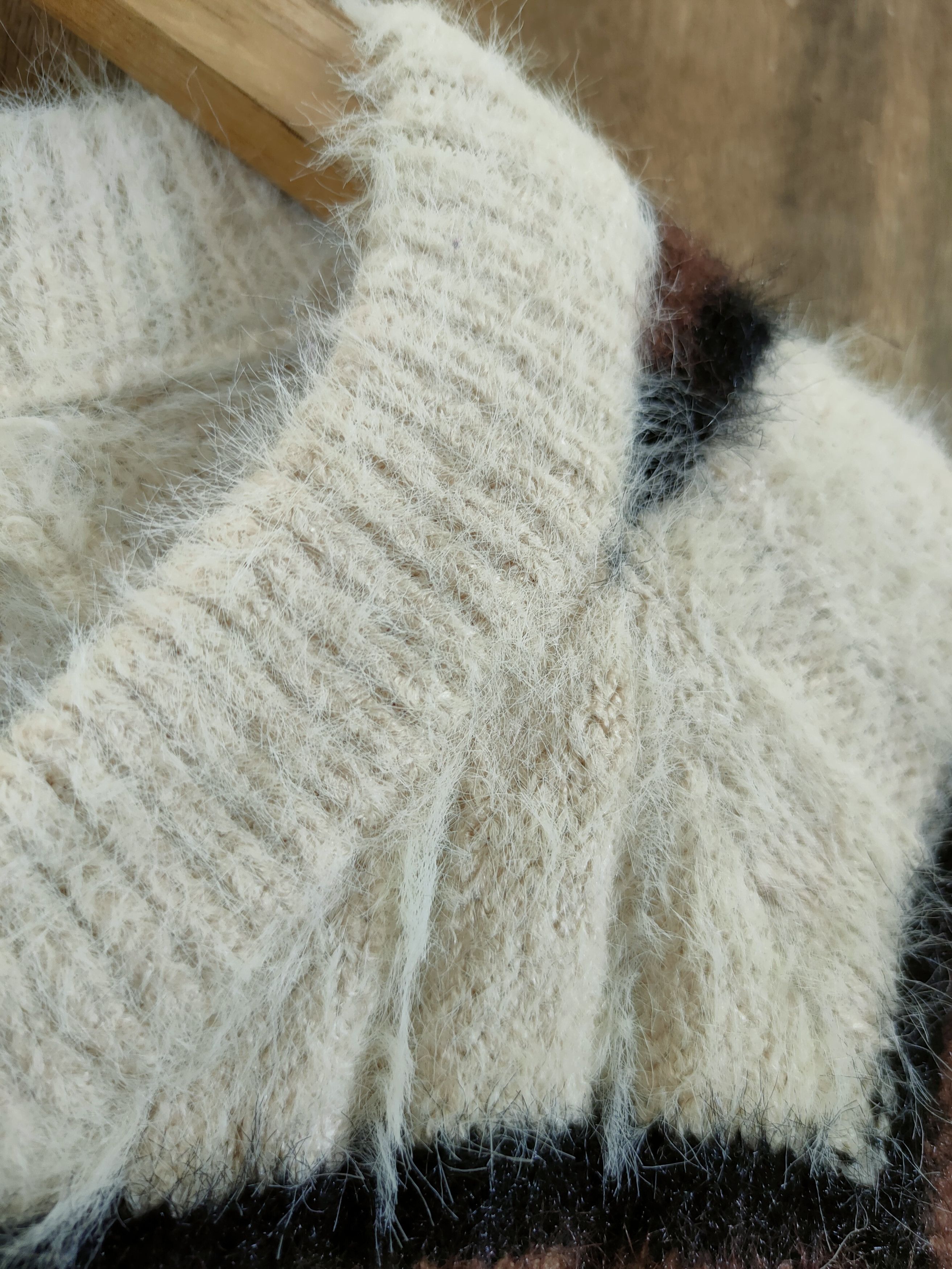 Homespun Knitwear D Flove stripe mohair fur cobain shaggy knitwear #46-994 Size US S / EU 44-46 / 1 - 5 Thumbnail