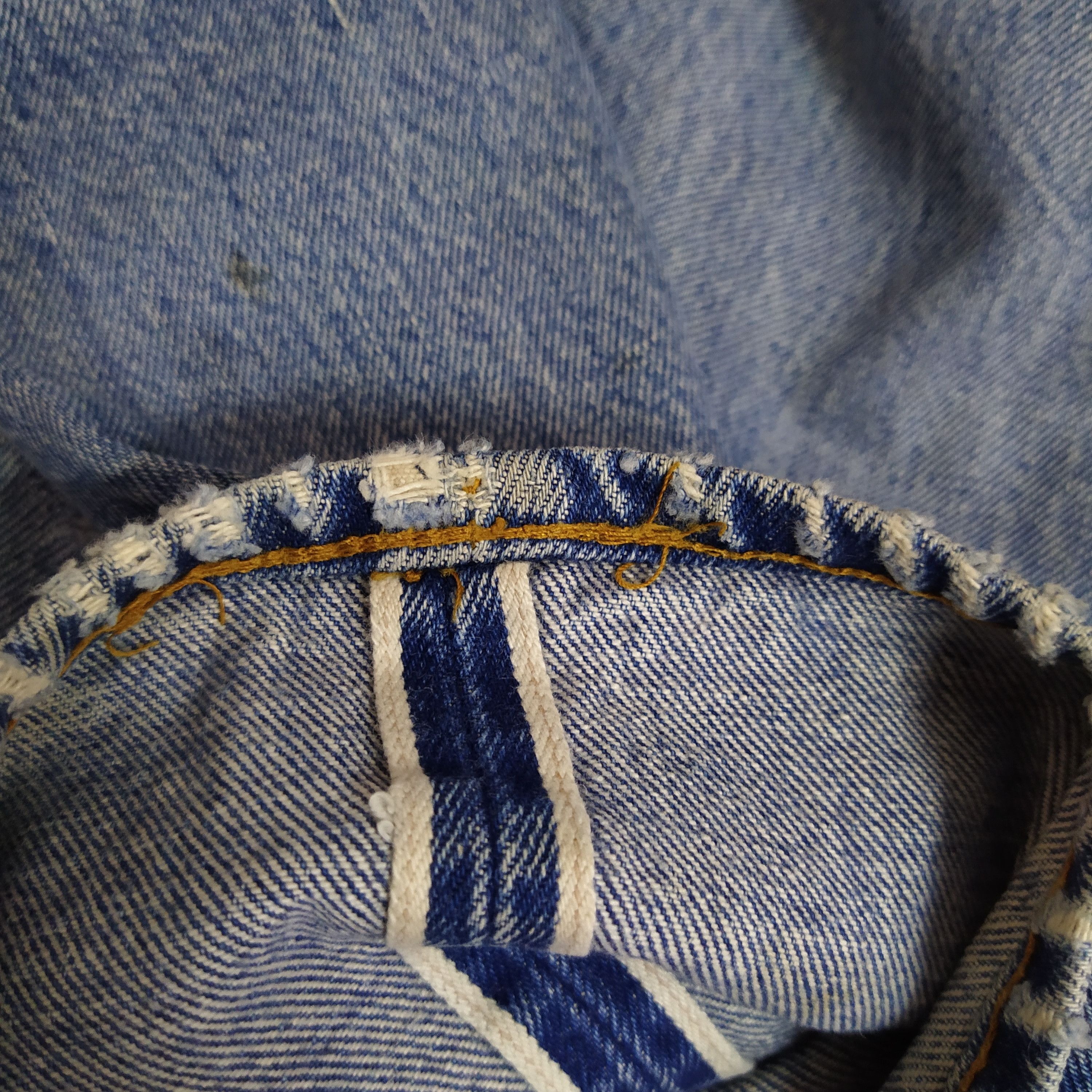 Levi's × Vintage 80s LEVIS 501 SELVEDGE USA #6 DISTRESED DENIM COBAIN (D419) Size US 27 - 12 Thumbnail