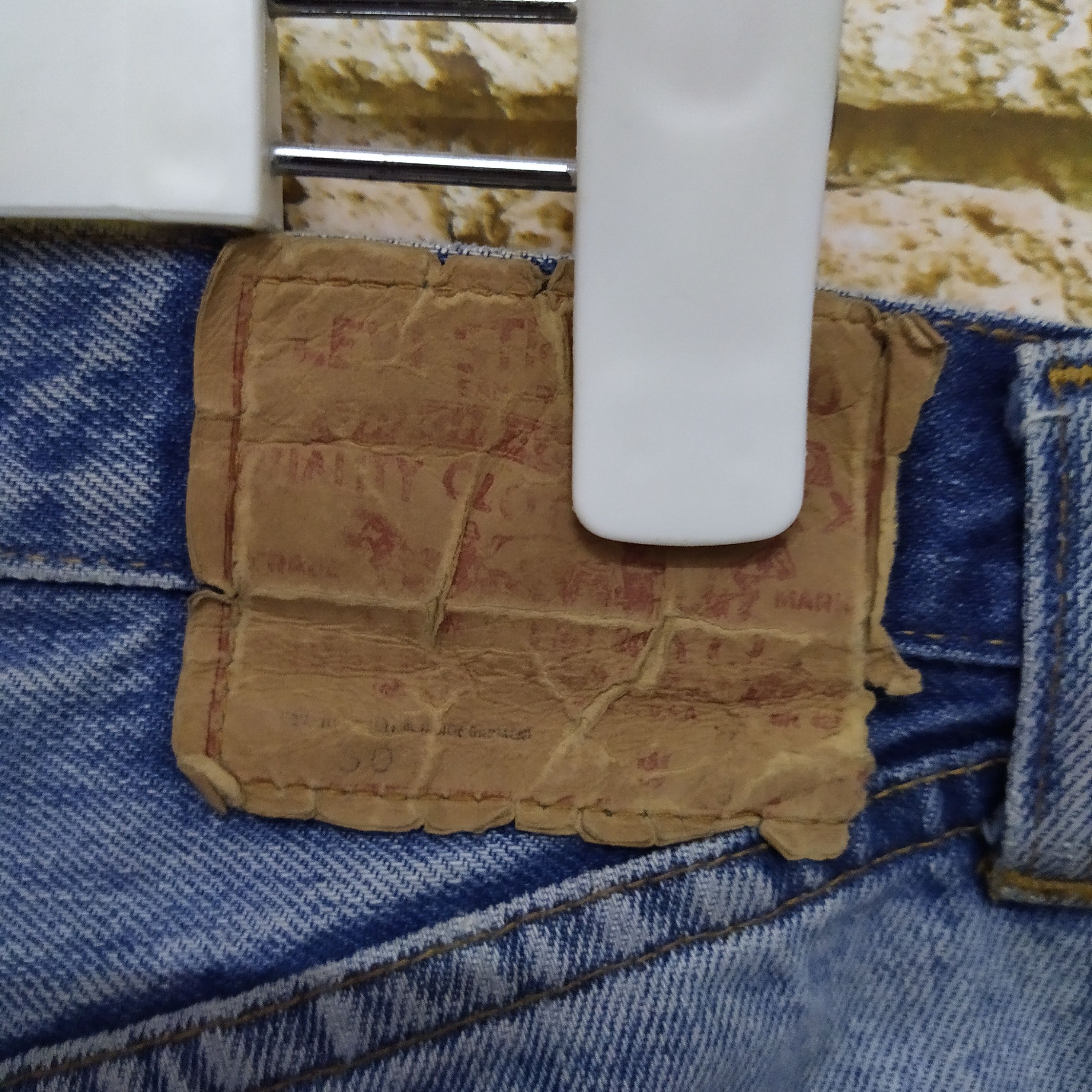 Levi's × Vintage 80s LEVIS 501 SELVEDGE USA #6 DISTRESED DENIM COBAIN (D419) Size US 27 - 4 Thumbnail