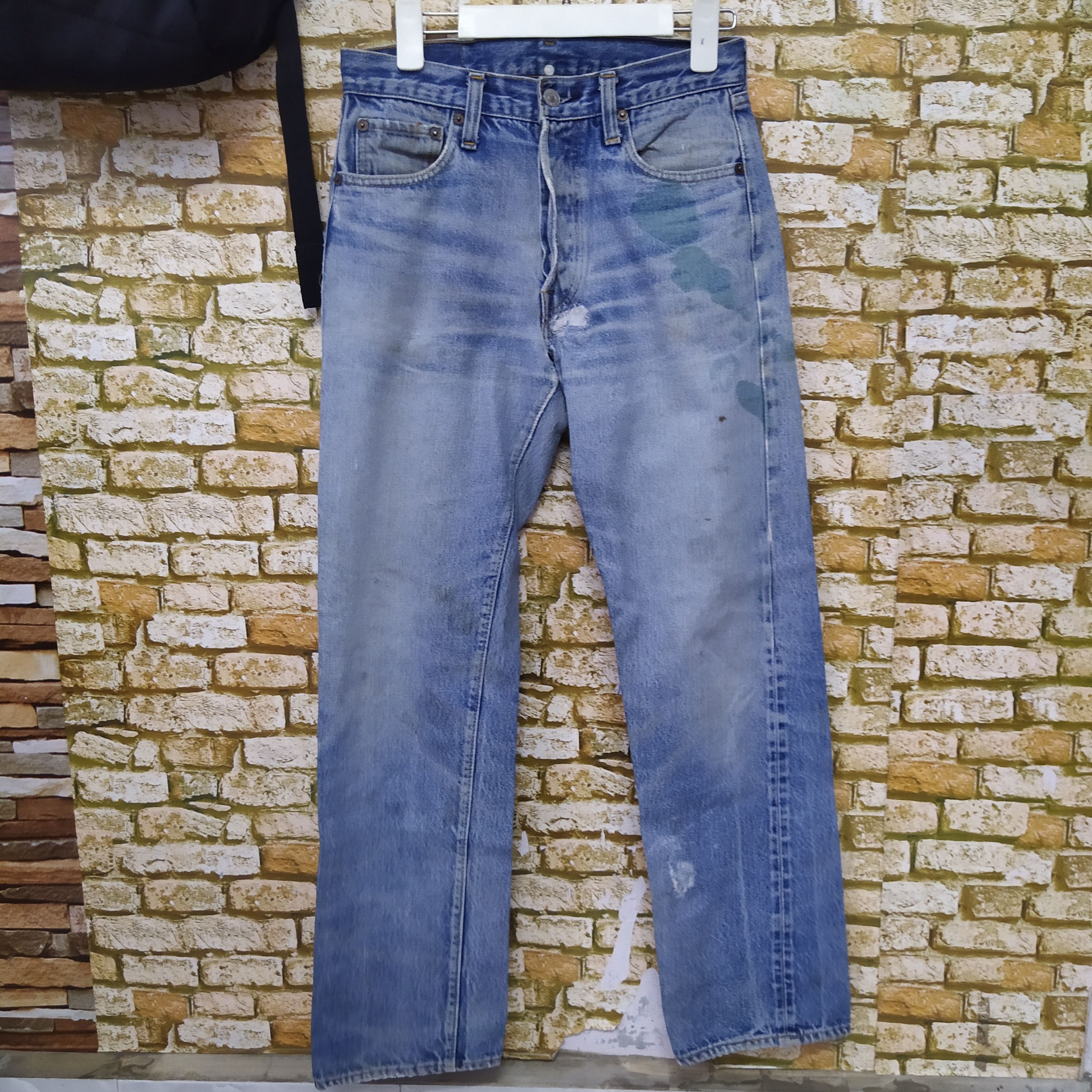 Levi's × Vintage 80s LEVIS 501 SELVEDGE USA #6 DISTRESED DENIM COBAIN (D419) Size US 27 - 5 Thumbnail