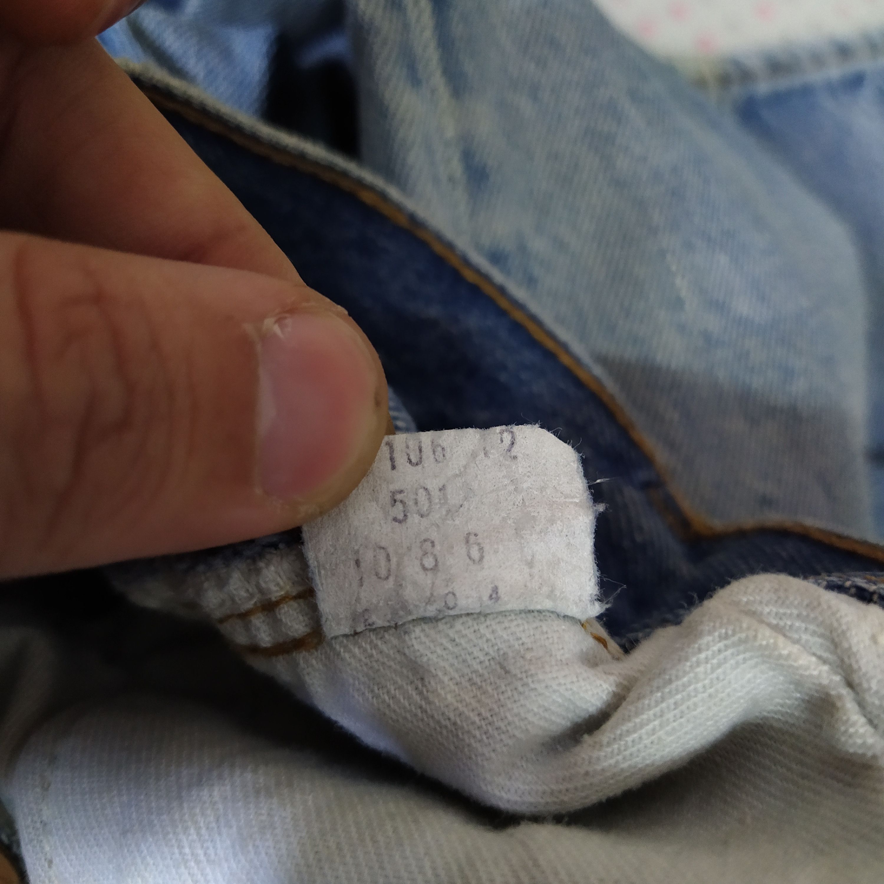 Levi's × Vintage 80s LEVIS 501 SELVEDGE USA #6 DISTRESED DENIM COBAIN (D419) Size US 27 - 11 Thumbnail