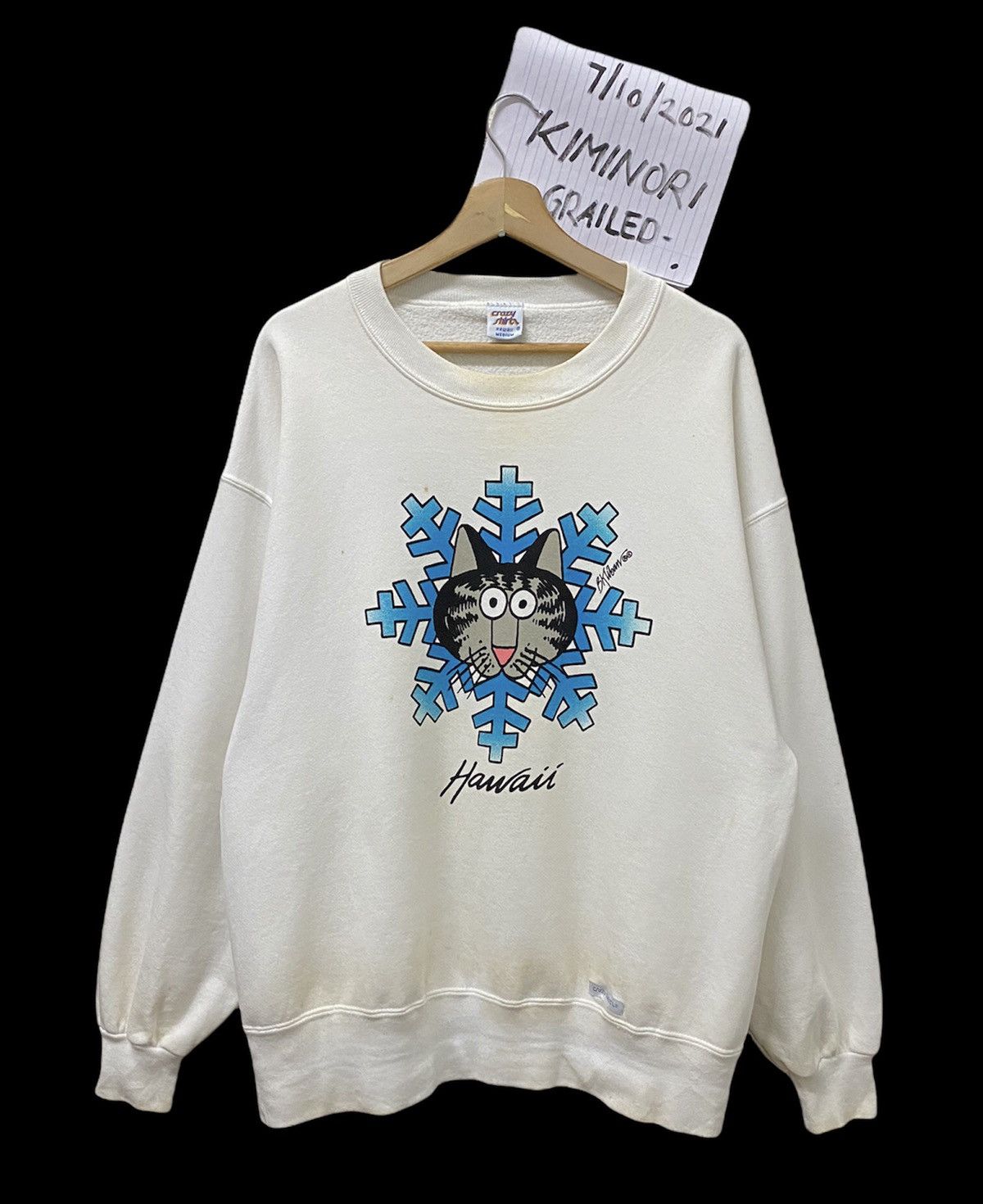 Other VINTAGE 90s CRAZY SHIRT HAWAII BKLIBAN SWEATSHIRT Size US M / EU 48-50 / 2 - 10 Thumbnail