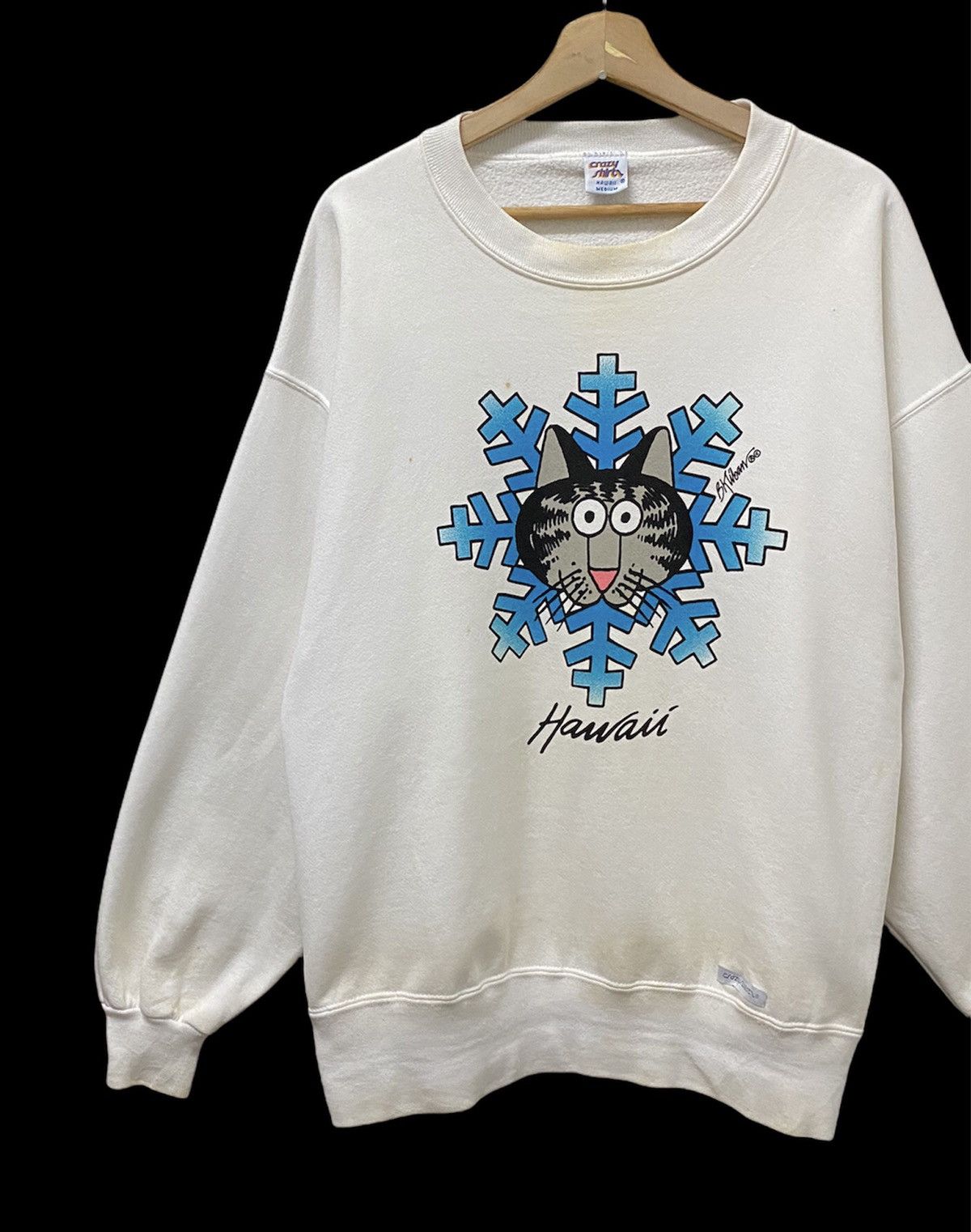 Other VINTAGE 90s CRAZY SHIRT HAWAII BKLIBAN SWEATSHIRT Size US M / EU 48-50 / 2 - 6 Thumbnail