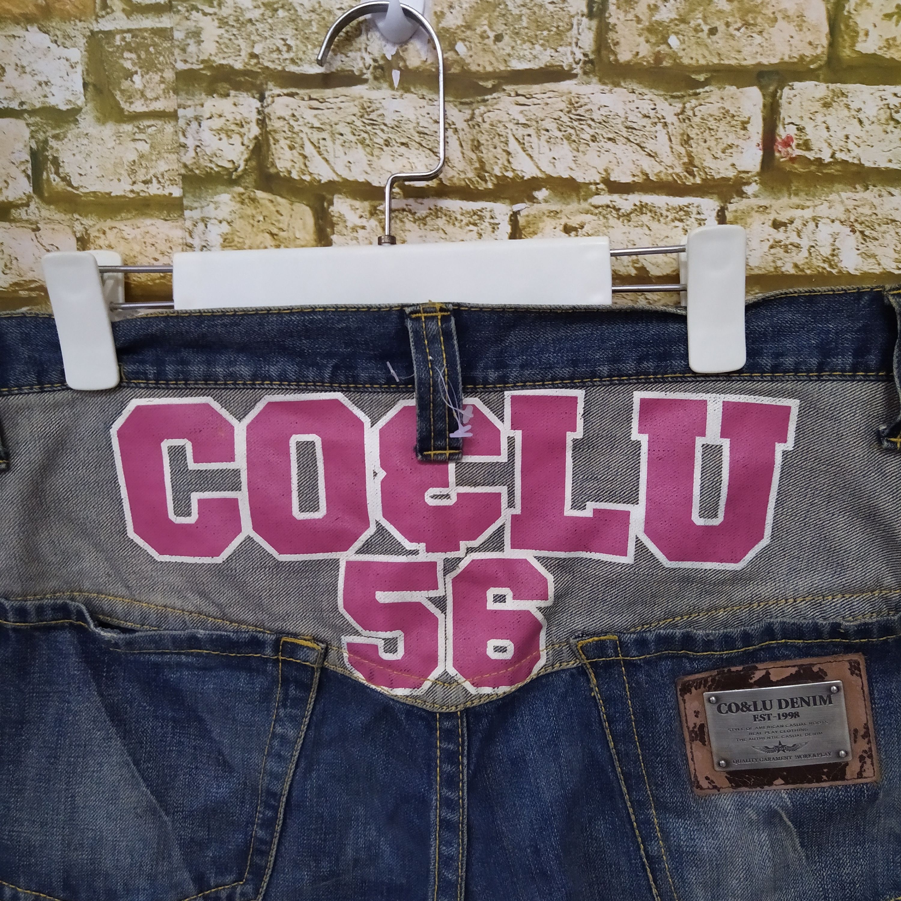 Japanese Brand CO & LU DISTRESSED DENIM (D422) Size US 36 / EU 52 - 5 Thumbnail