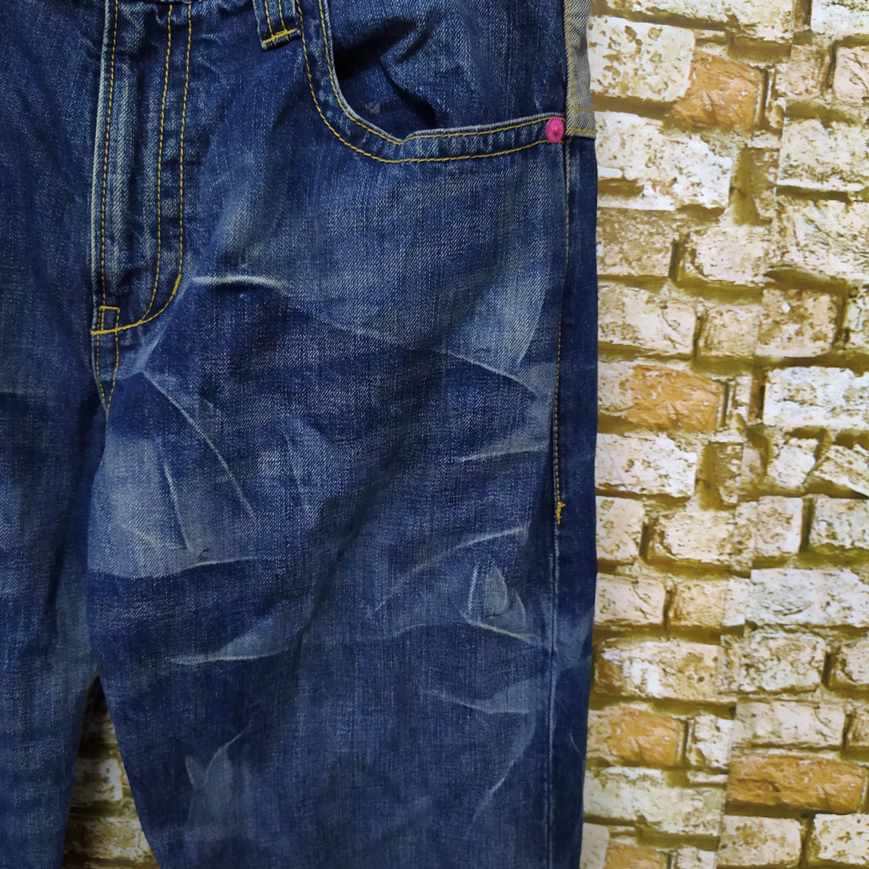 Japanese Brand CO & LU DISTRESSED DENIM (D422) Size US 36 / EU 52 - 6 Thumbnail