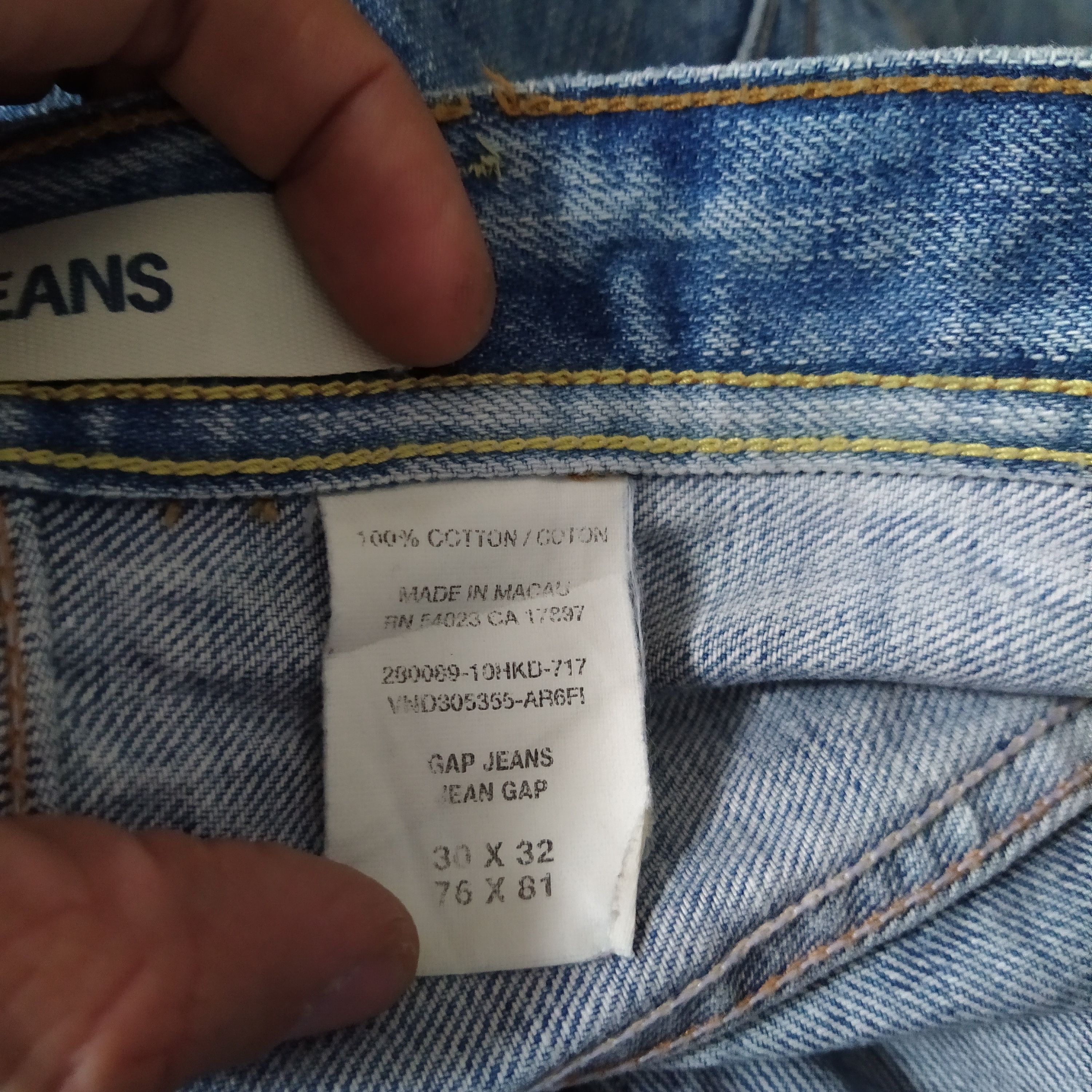 Gap GAP BAKERS DISTRESSED DENIM (D423) w32 Size US 32 / EU 48 - 8 Thumbnail