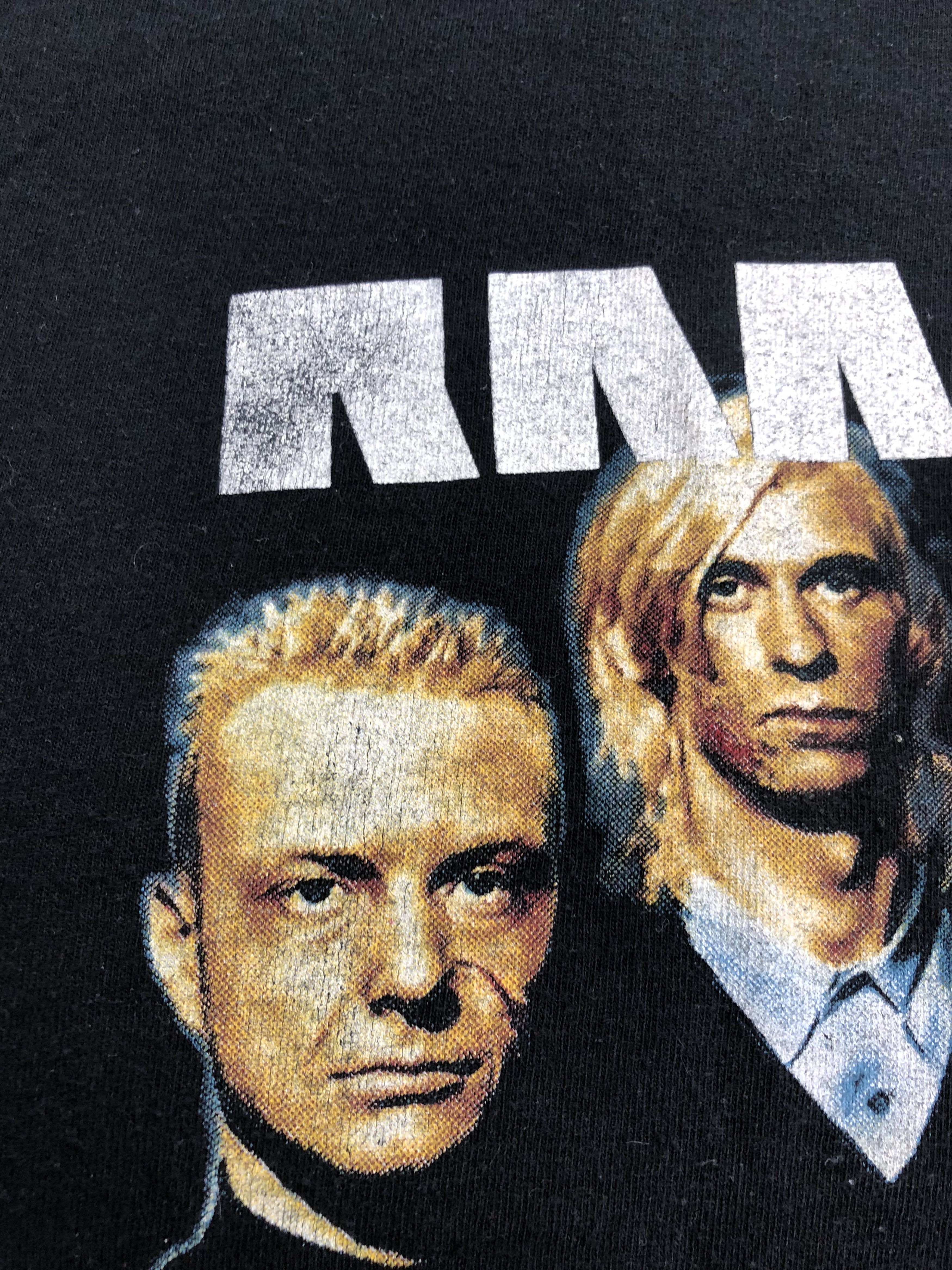 Band Tees Vintage 90s Rammstein Faces (Iron Maiden Marilyn Manson) Size US L / EU 52-54 / 3 - 3 Thumbnail