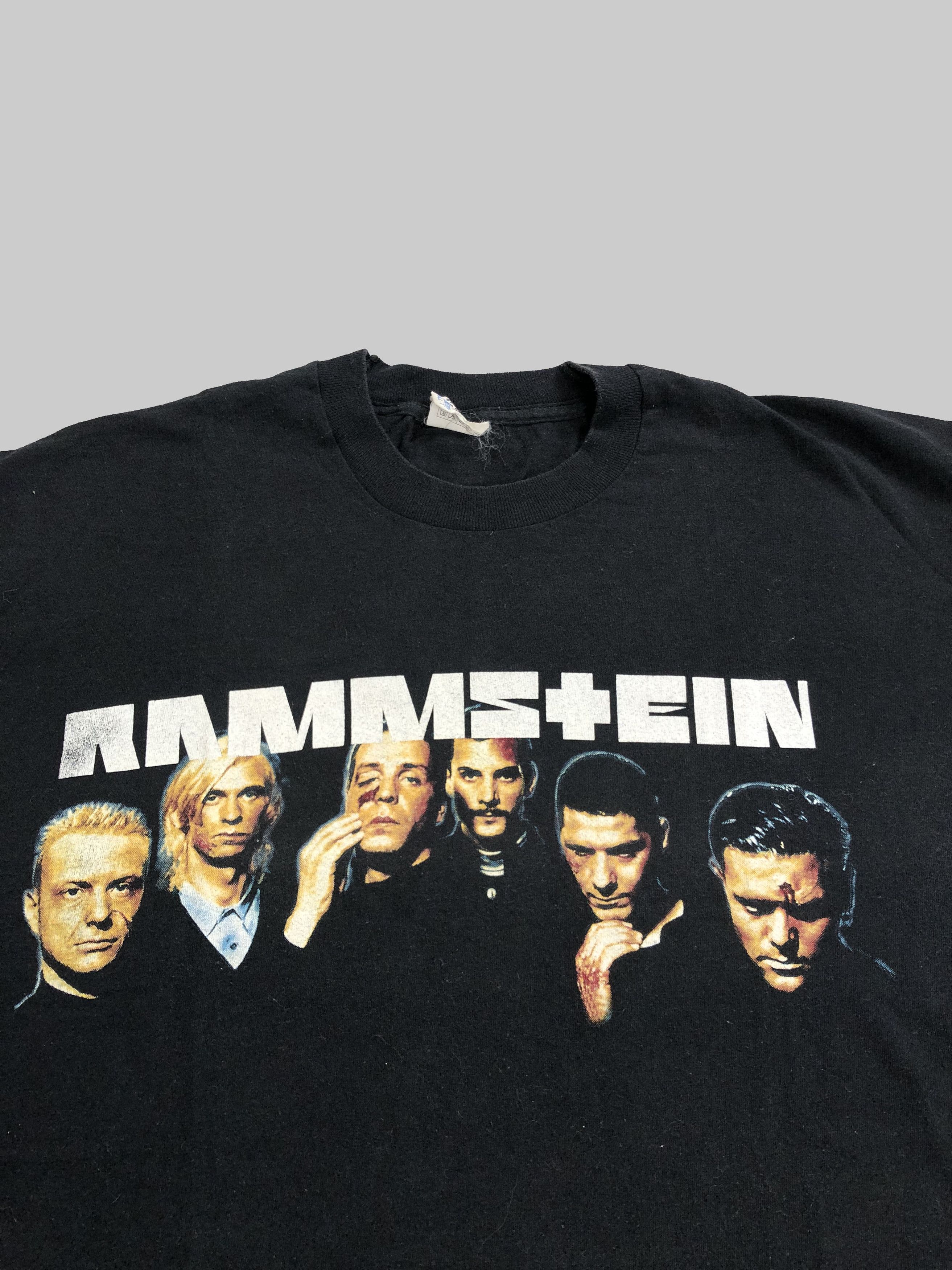 Band Tees Vintage 90s Rammstein Faces (Iron Maiden Marilyn Manson) Size US L / EU 52-54 / 3 - 2 Thumbnail