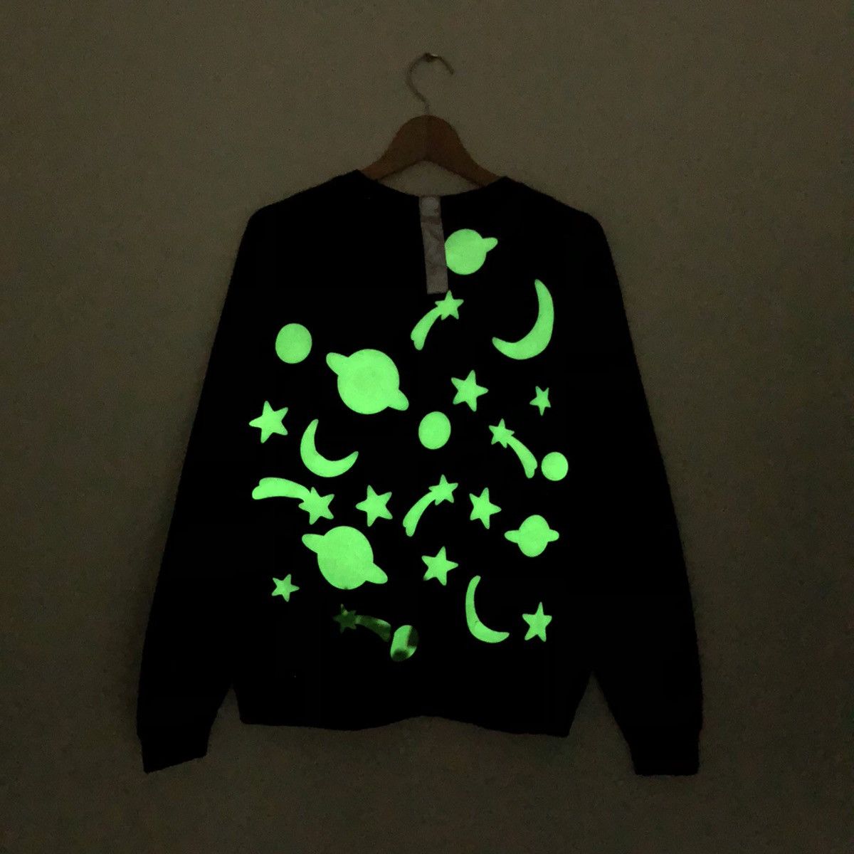 BWOOD Brian Wood Glow In The Dark Fullprint Moon Star Sweatshirt Size US L / EU 52-54 / 3 - 3 Thumbnail