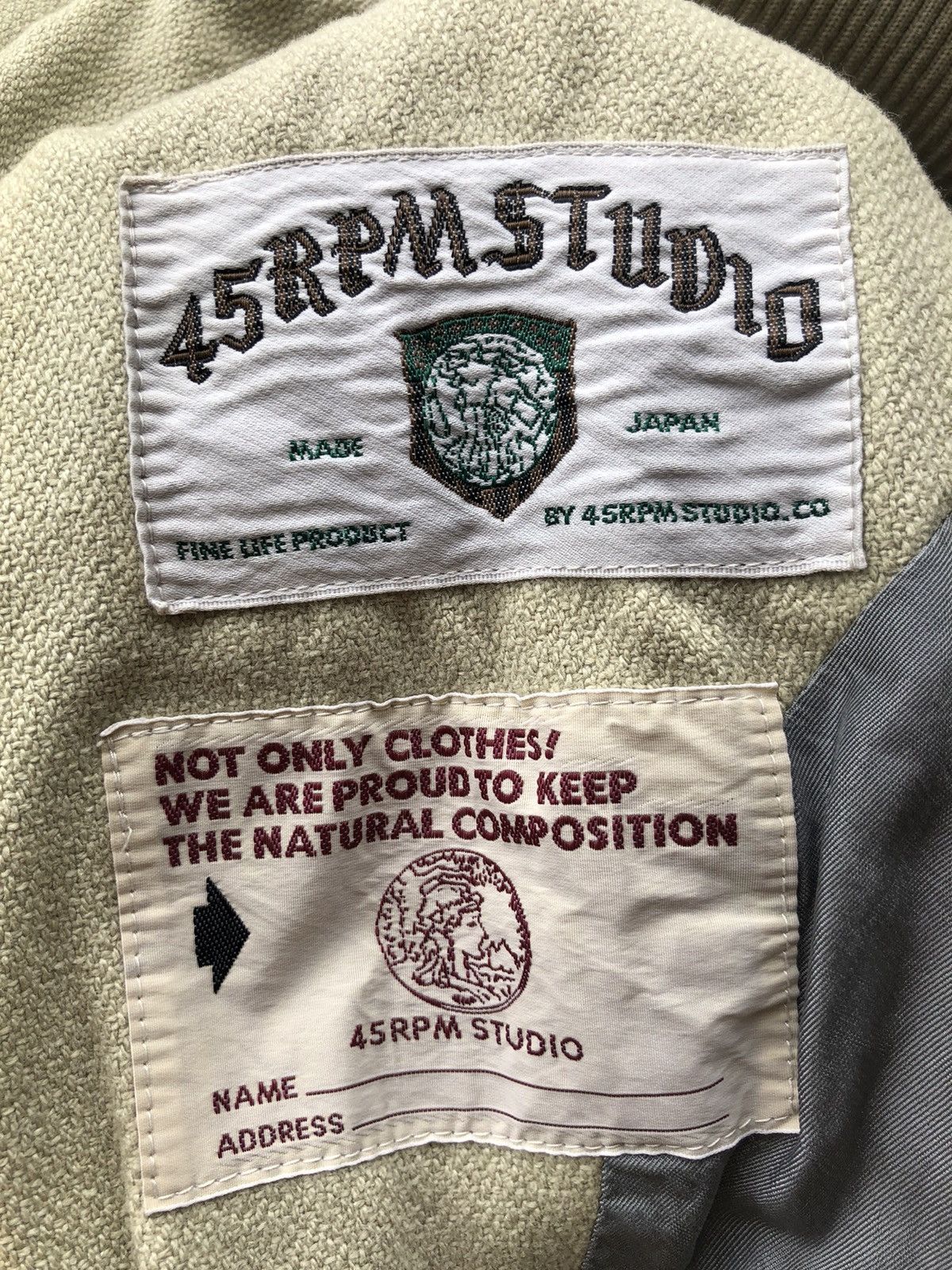 45rpm GRAIL🔥80s 45RPM 🇯🇵 Wool Varsity Jacket with Patches Size US L / EU 52-54 / 3 - 9 Thumbnail