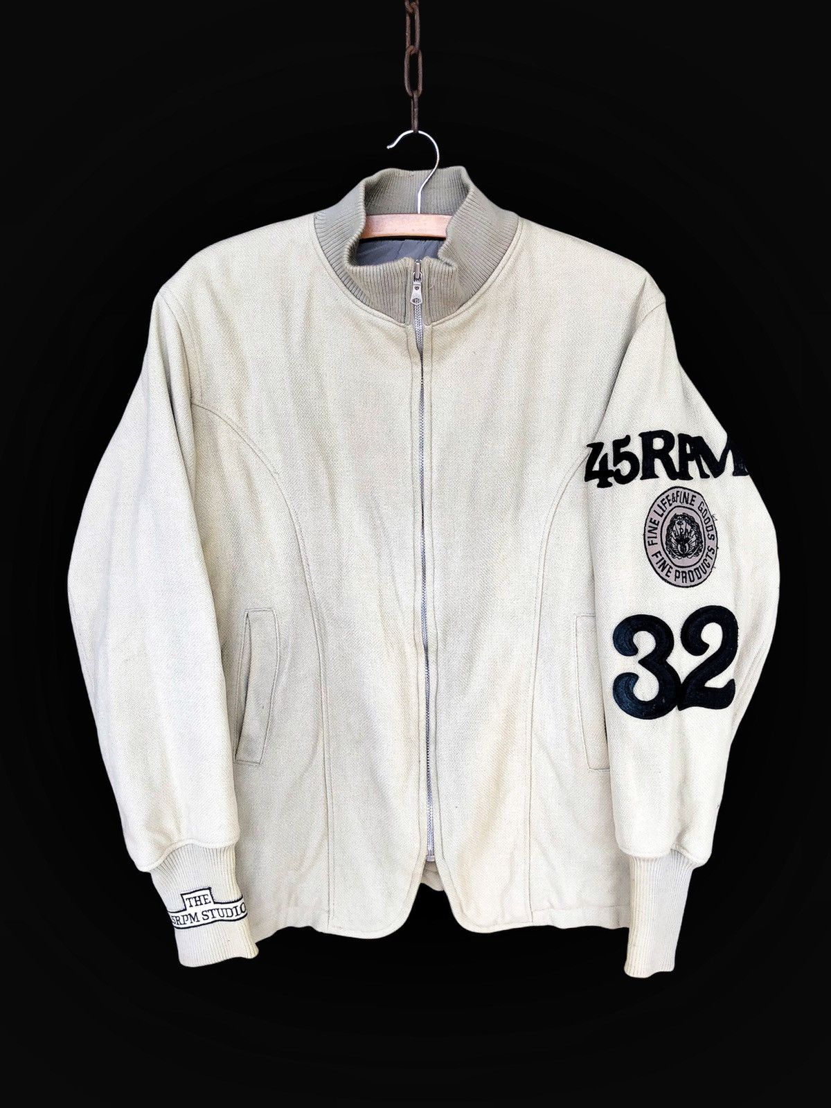 GRAIL🔥80s 45RPM 🇯🇵 Wool Varsity Jacket with Patches