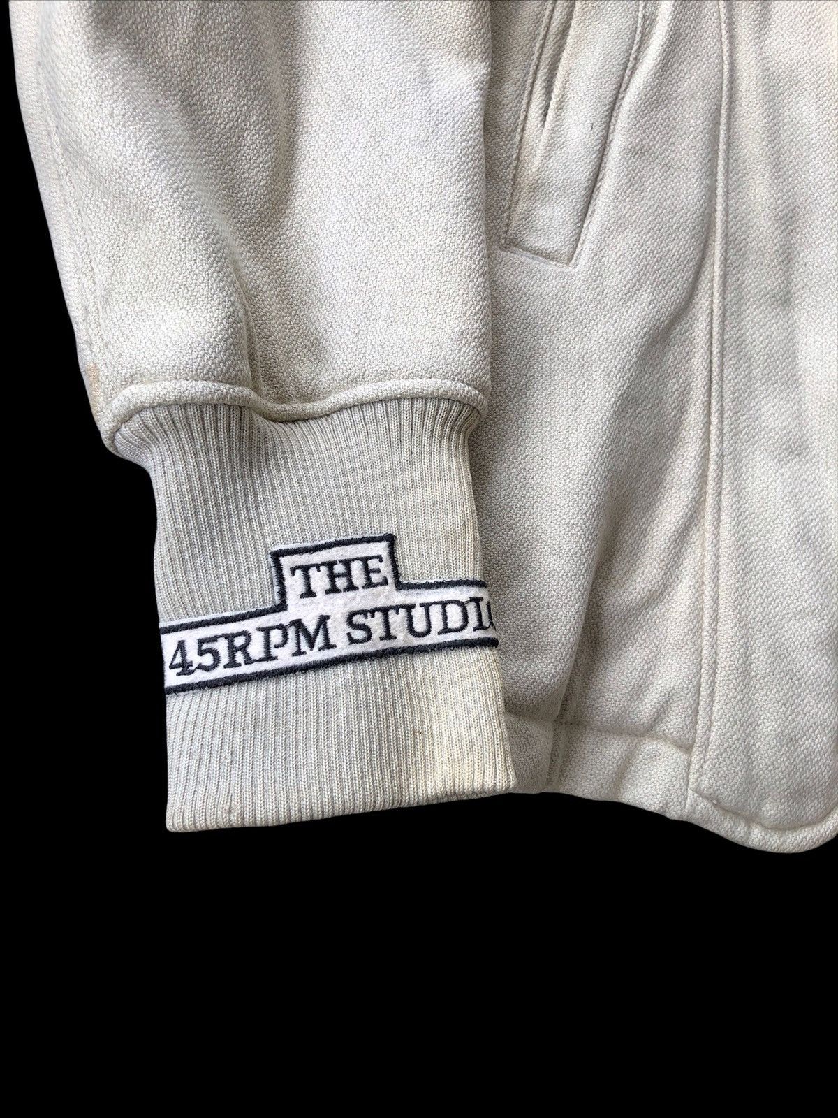 45rpm GRAIL🔥80s 45RPM 🇯🇵 Wool Varsity Jacket with Patches Size US L / EU 52-54 / 3 - 4 Thumbnail