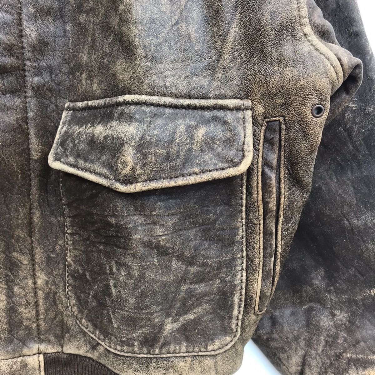 Japanese Brand × Vintage Nice leather design jacket old school Size US M / EU 48-50 / 2 - 5 Thumbnail