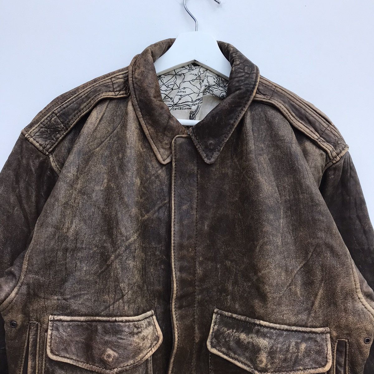 Japanese Brand × Vintage Nice leather design jacket old school Size US M / EU 48-50 / 2 - 2 Thumbnail