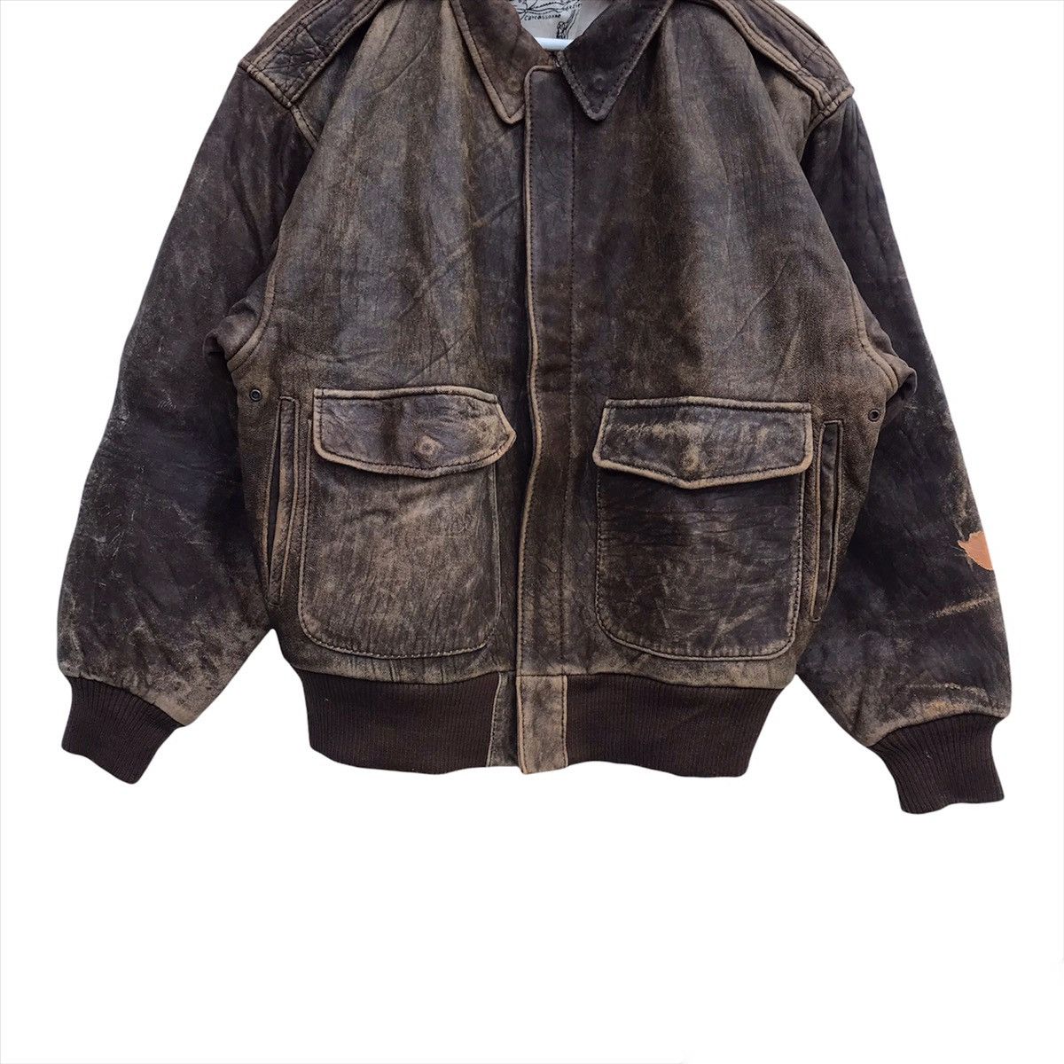 Japanese Brand × Vintage Nice leather design jacket old school Size US M / EU 48-50 / 2 - 3 Thumbnail