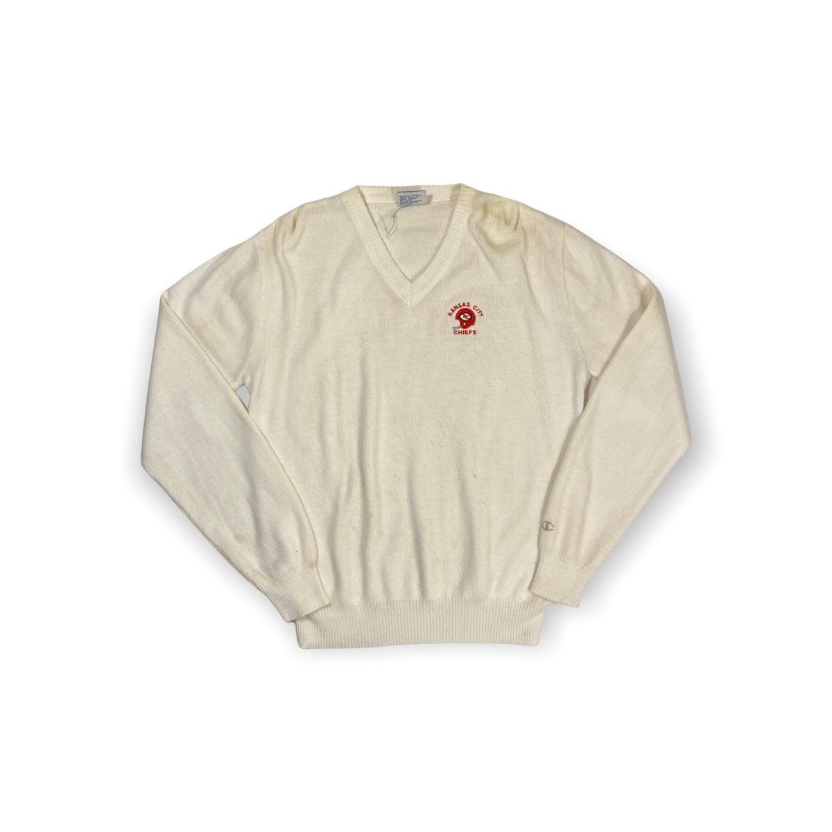 Champion × NFL × Vintage Vintage Champion Kansas City Chiefs Cardigan Size US L / EU 52-54 / 3 - 1 Thumbnail