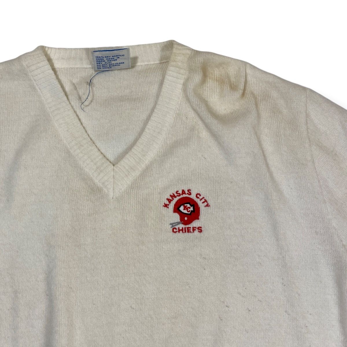 Champion × NFL × Vintage Vintage Champion Kansas City Chiefs Cardigan Size US L / EU 52-54 / 3 - 3 Thumbnail