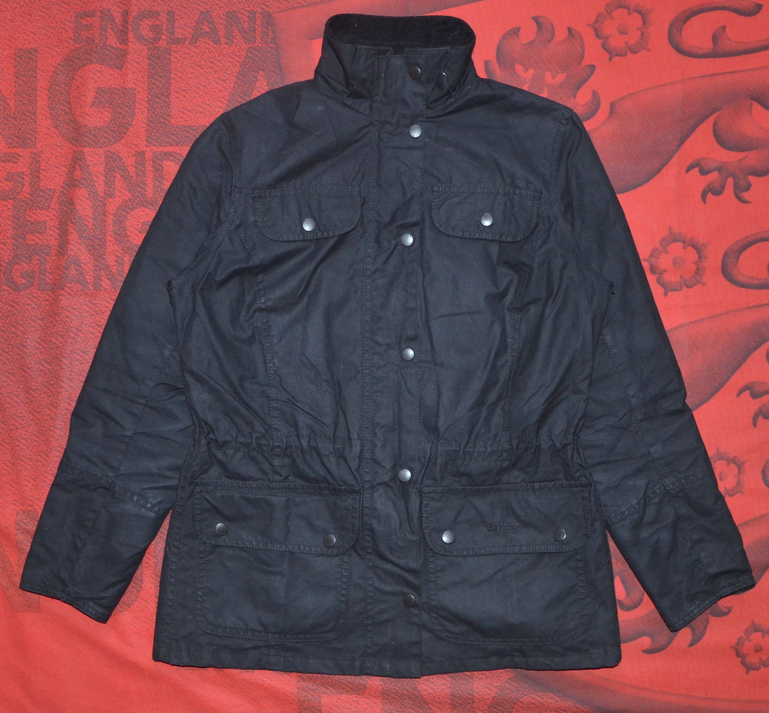 Barbour Barbour L2462 Faye Drawstring Wax Jacket Waterproof England Size S / US 4 / IT 40 - 16 Thumbnail
