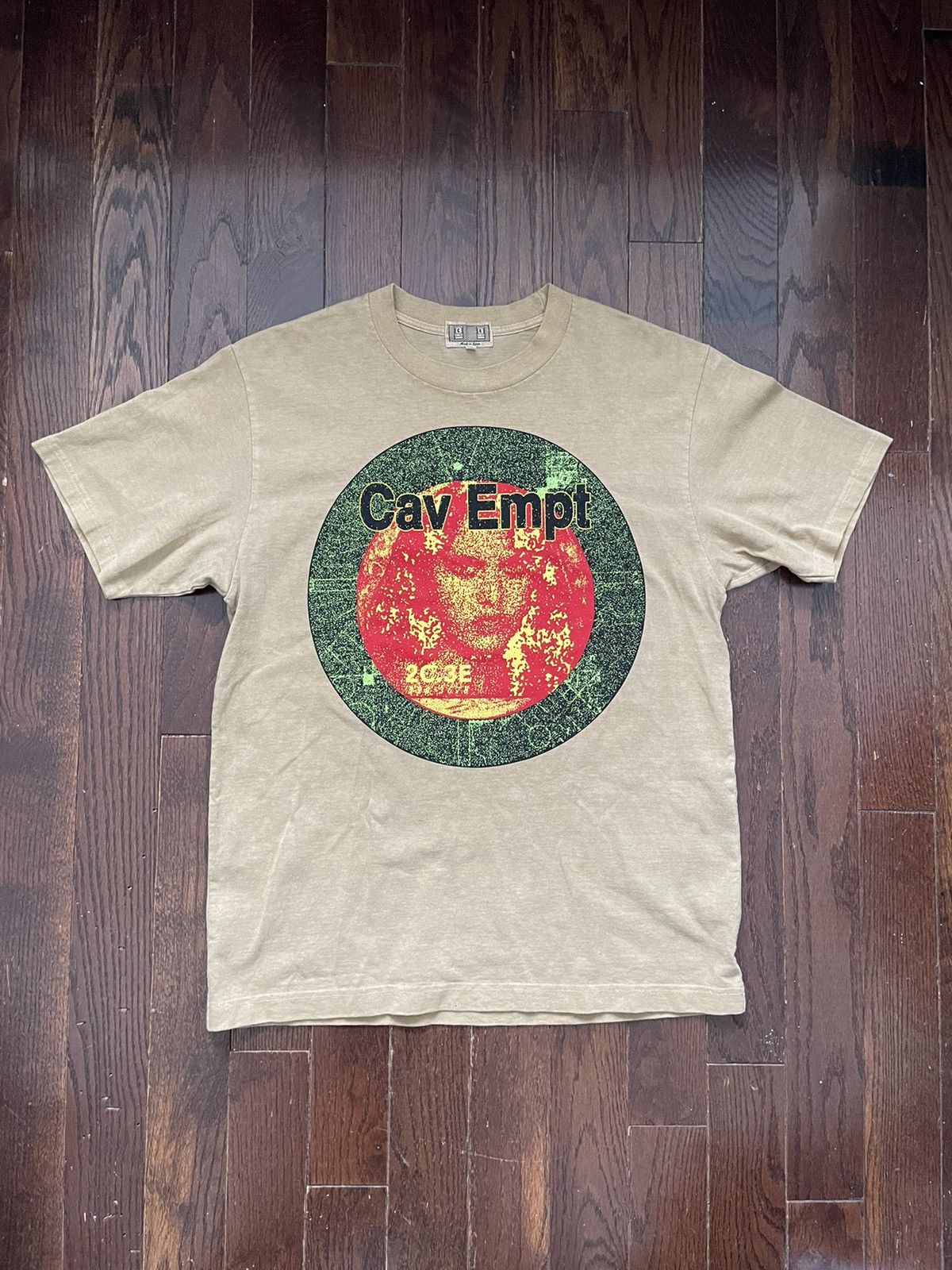 Cav Empt 2C.3E Overdye T-shirt Sand Tan