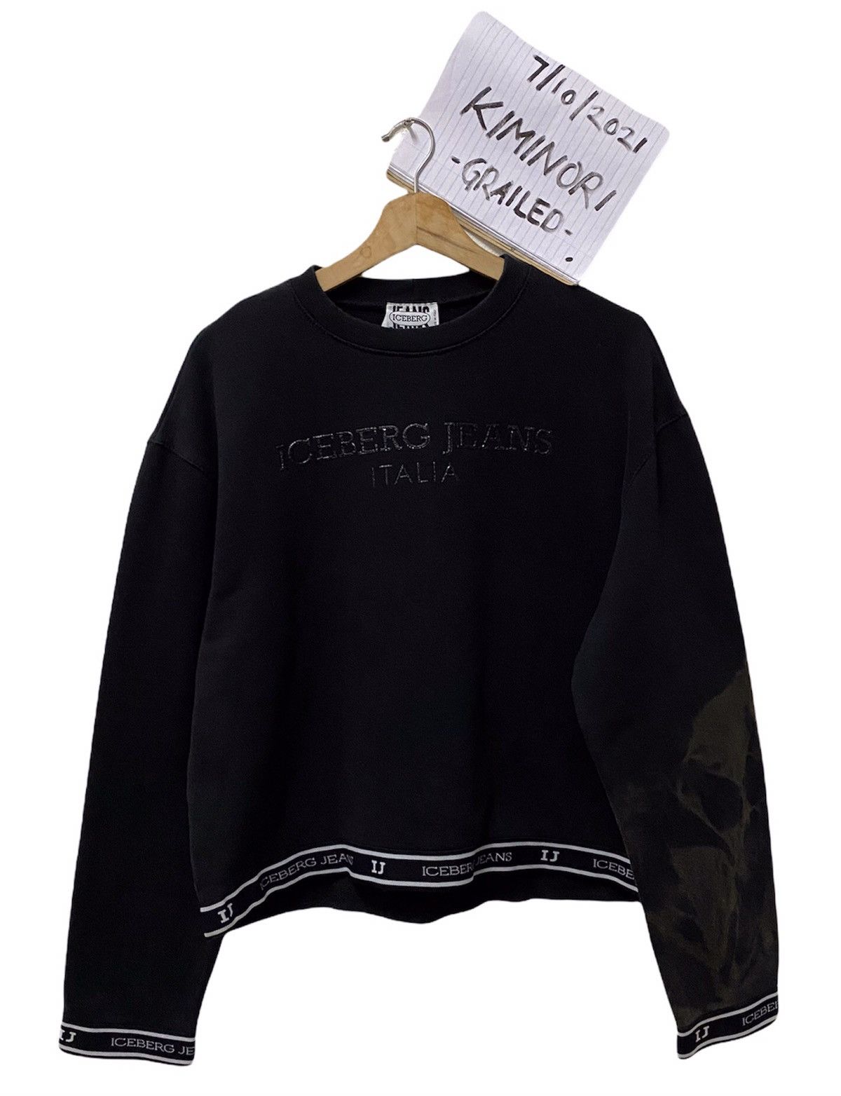 Iceberg RARE ICEBERG SIDE TAPE LOGOMATIC NATURAL DISTRESSED HAND Size US M / EU 48-50 / 2 - 14 Thumbnail