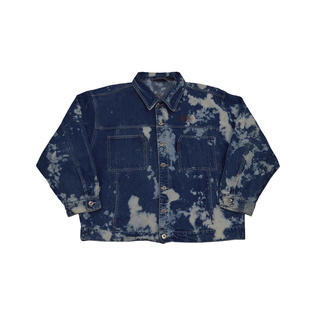 Cross Colours Cross Colours Denim Jacket Bleach Grailed