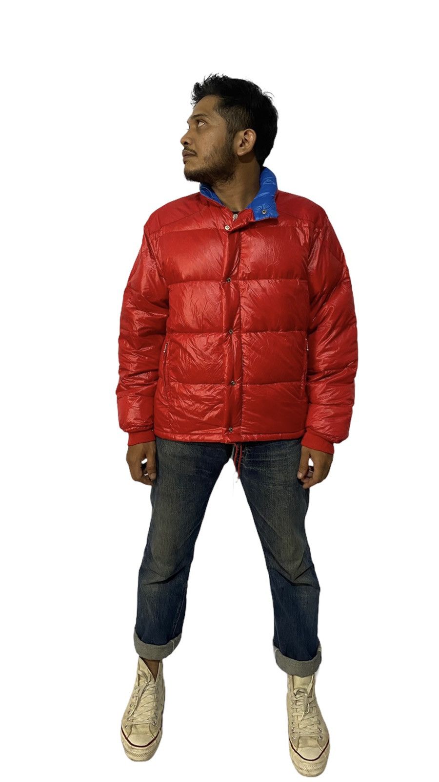 Vintage Moncler Grenoble Puffer Jacket in Red