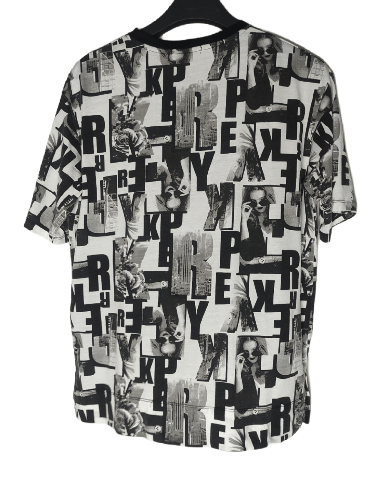 T shirts Black and White Full Print by Avail Mode