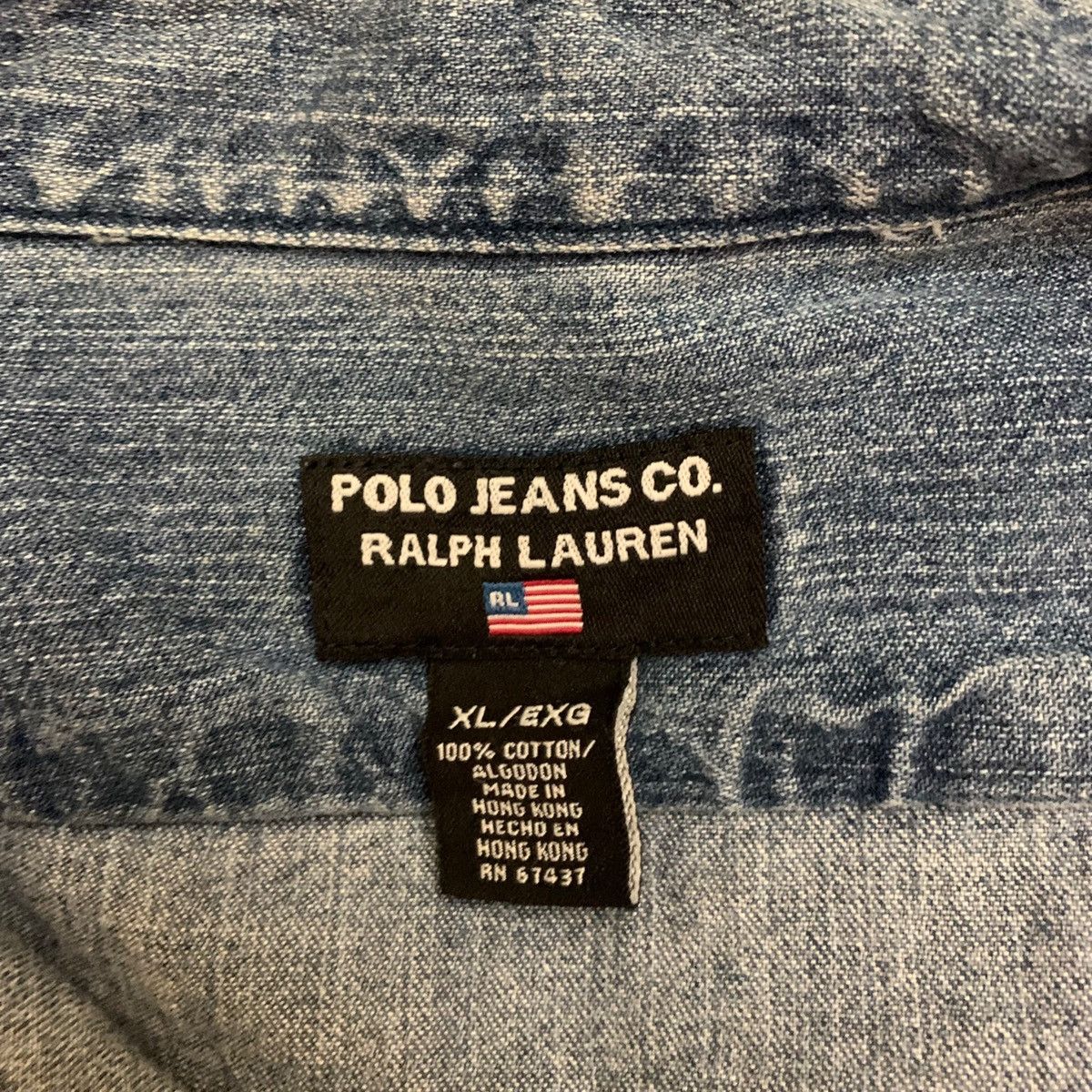 Polo Ralph Lauren Vtg Polo Jeans Ralph Lauren Denim Shirt Size US XL / EU 56 / 4 - 8 Thumbnail