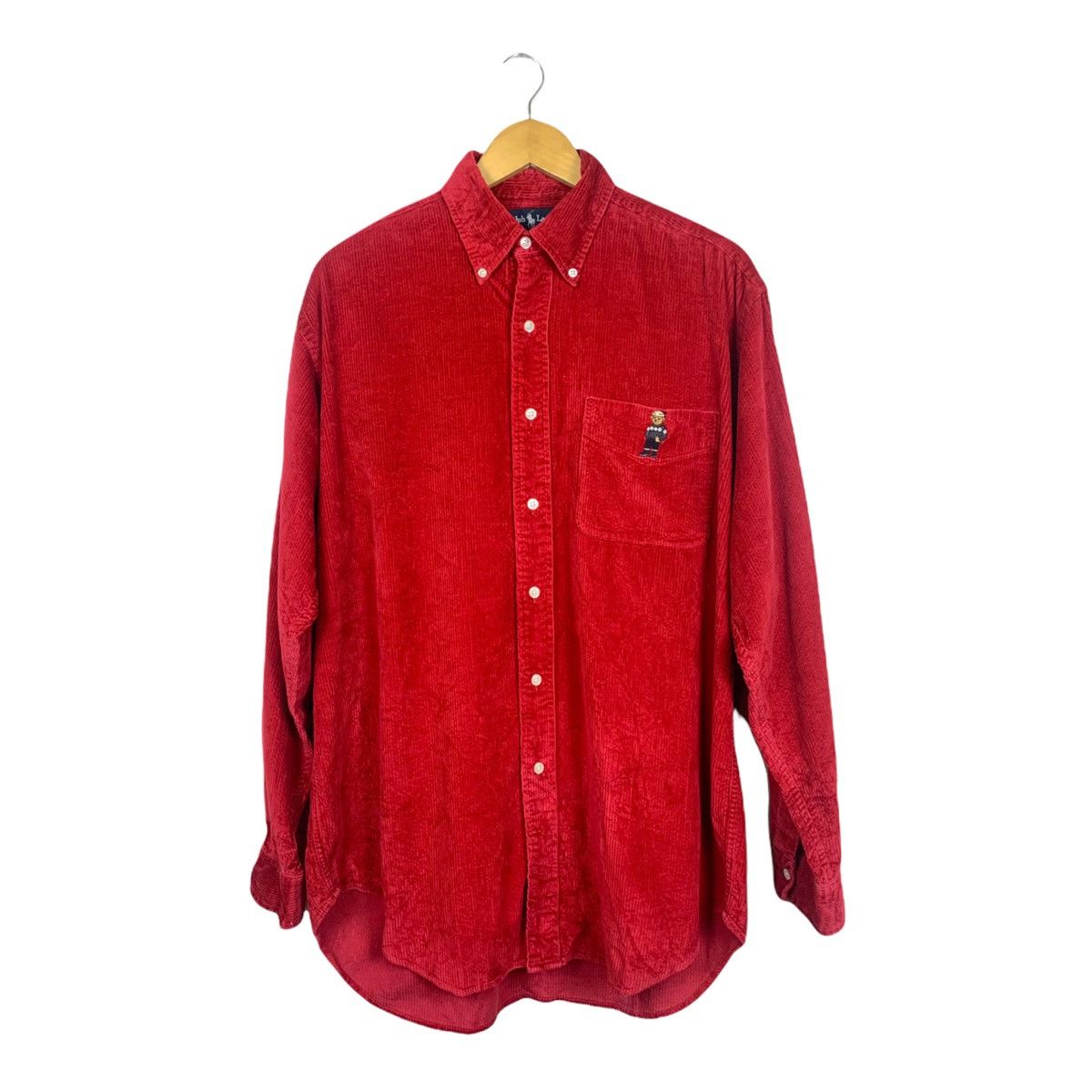 Polo Ralph Lauren × Ralph Lauren Vtg Ralph Lauren Bear Blaire Cord Button Down Shirt Size US M / EU 48-50 / 2 - 1 Thumbnail