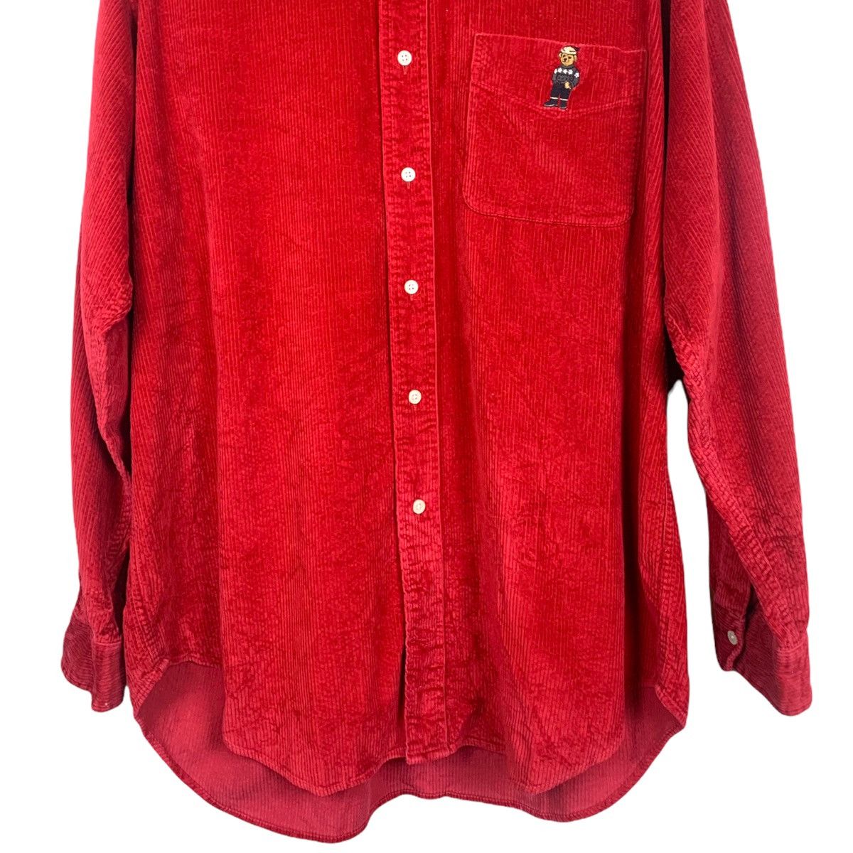 Polo Ralph Lauren × Ralph Lauren Vtg Ralph Lauren Bear Blaire Cord Button Down Shirt Size US M / EU 48-50 / 2 - 3 Thumbnail