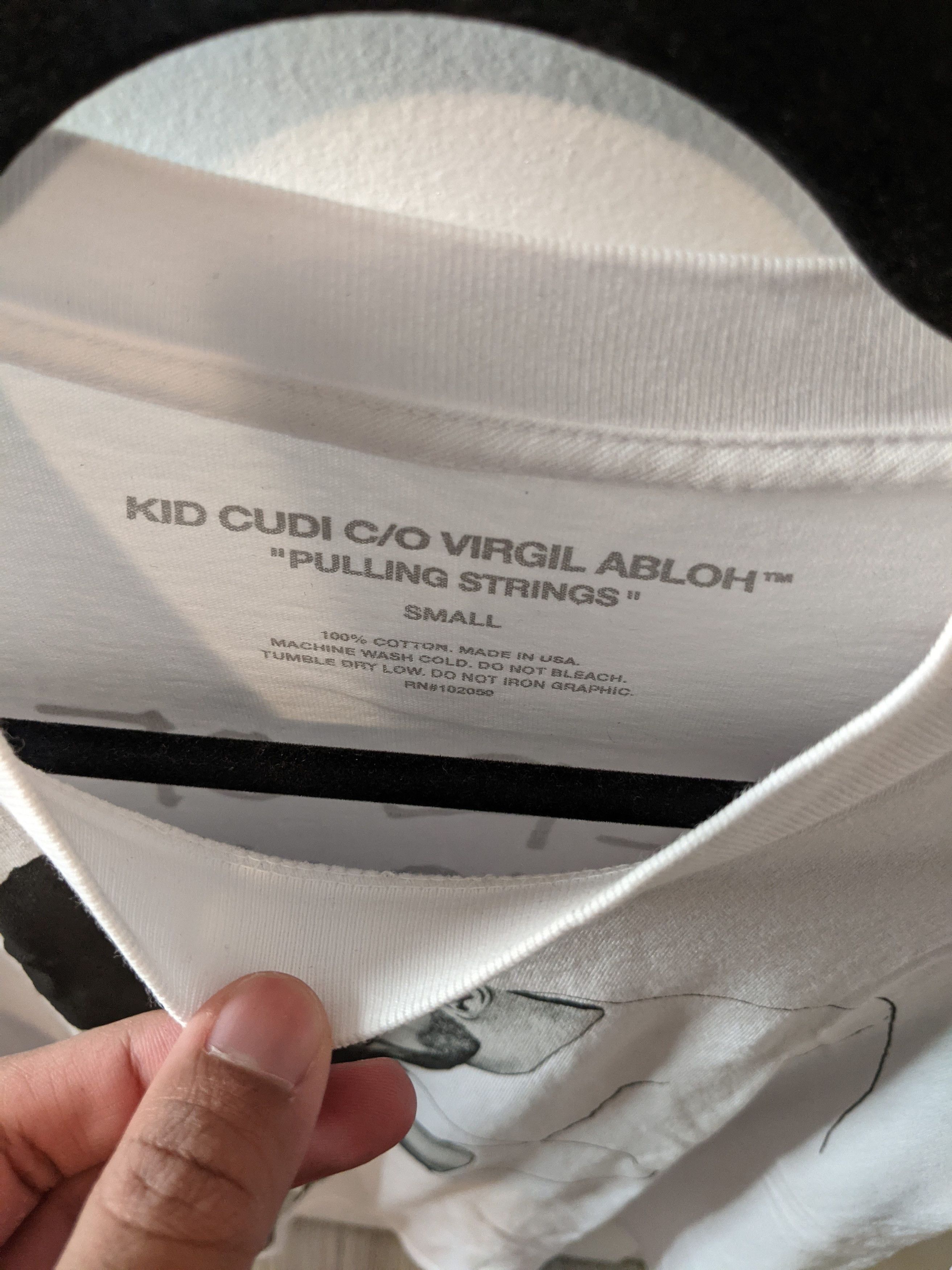 Virgil Abloh Kid Cudi C/O Virgil Abloh "Pulling Strings" T-shirt ($166) Size US S / EU 44-46 / 1 - 3 Thumbnail