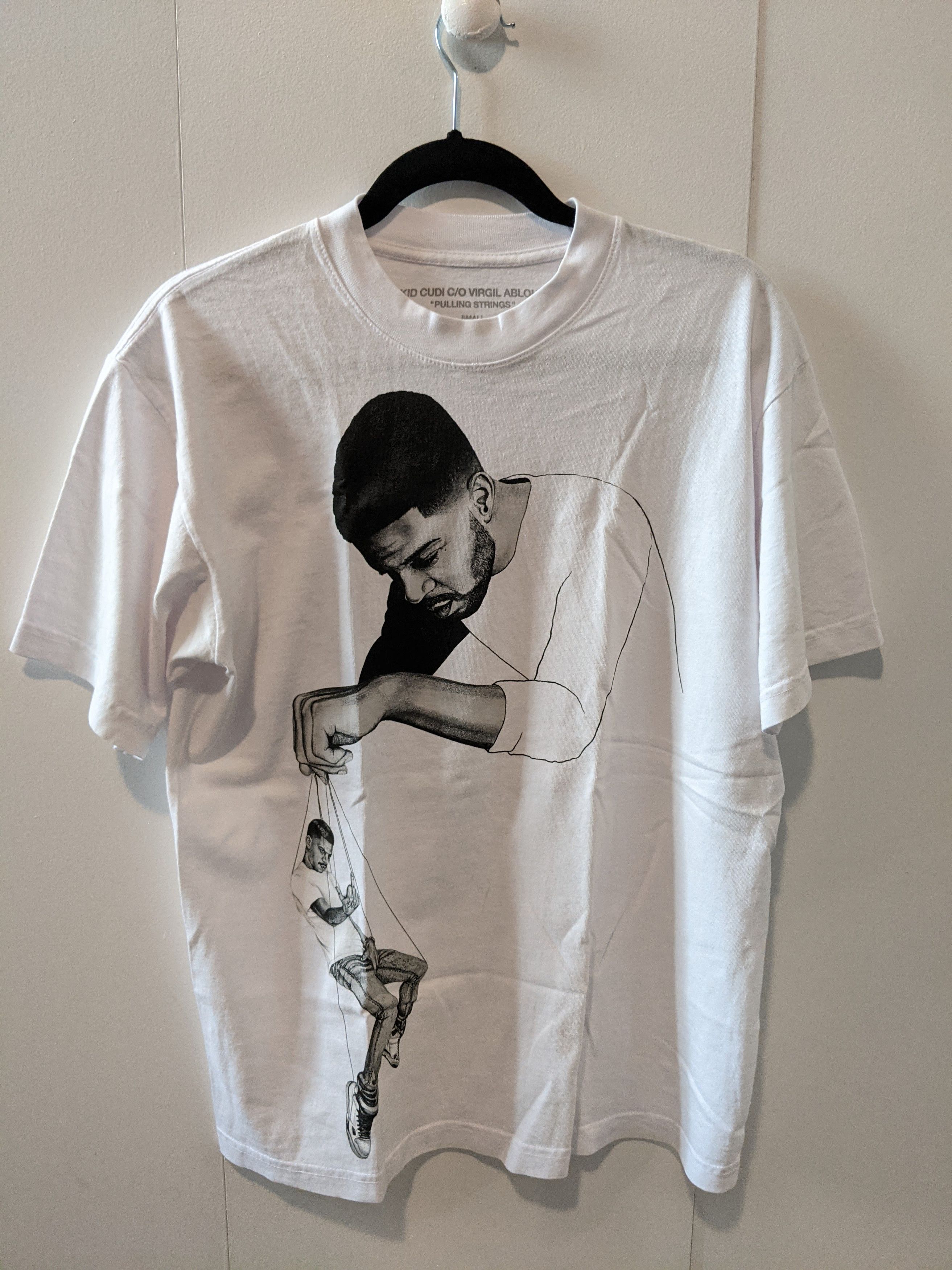 Virgil Abloh Kid Cudi C/O Virgil Abloh "Pulling Strings" T-shirt ($166) Size US S / EU 44-46 / 1 - 1 Thumbnail