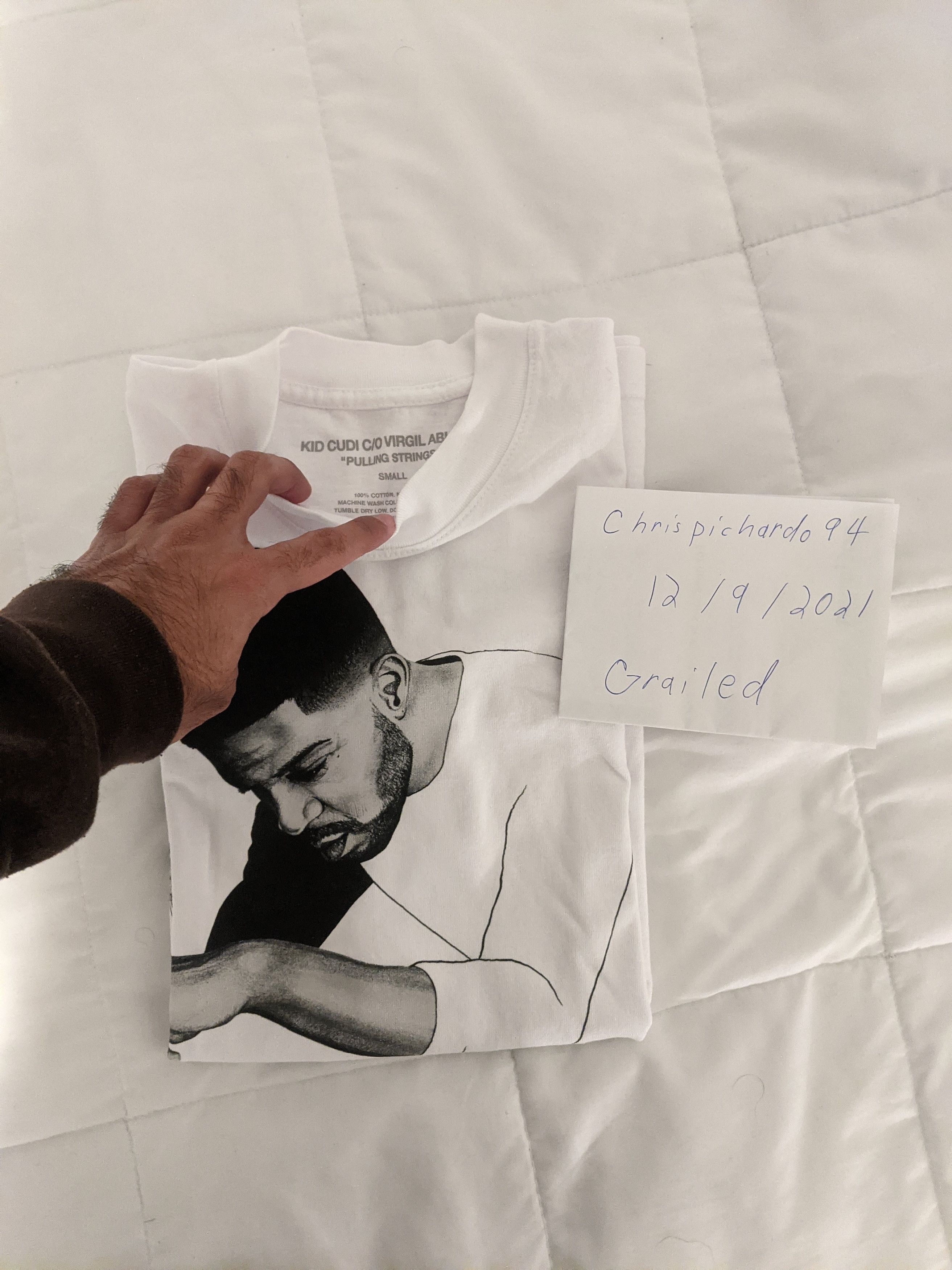 Virgil Abloh Kid Cudi C/O Virgil Abloh "Pulling Strings" T-shirt ($166) Size US S / EU 44-46 / 1 - 4 Thumbnail