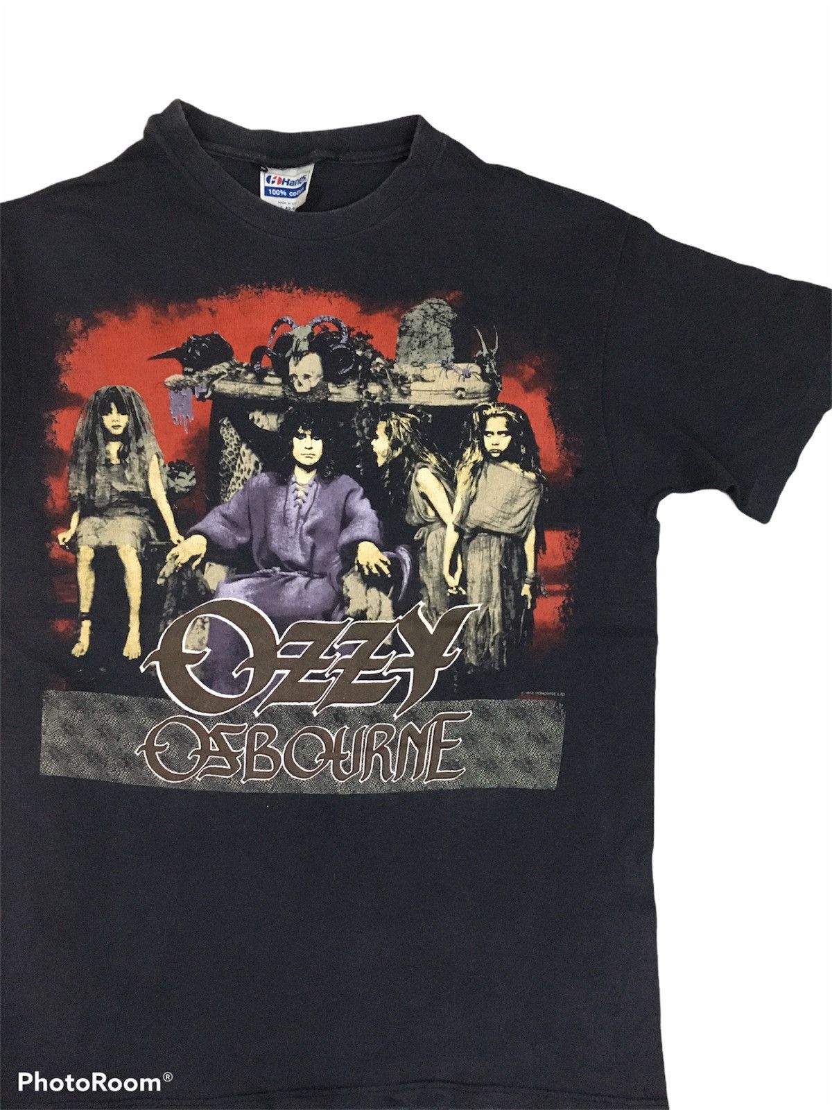 Band Tees × Ozzy Osbourne × Vintage Vintage 80's Ozzy Osbourne tour concert tshirt Size US L / EU 52-54 / 3 - 2 Thumbnail