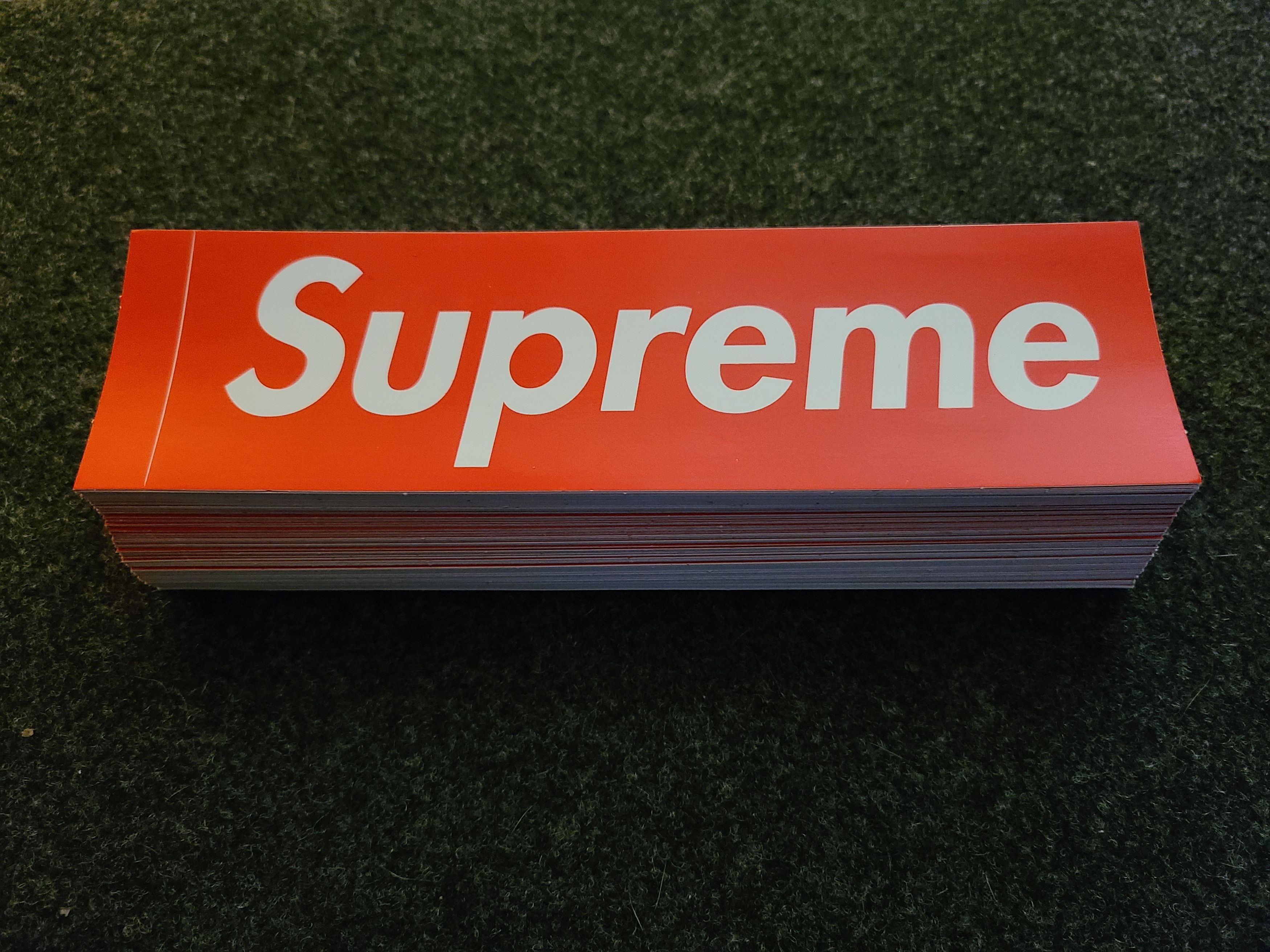 Supreme Red Box Logo Stickers orders 100x